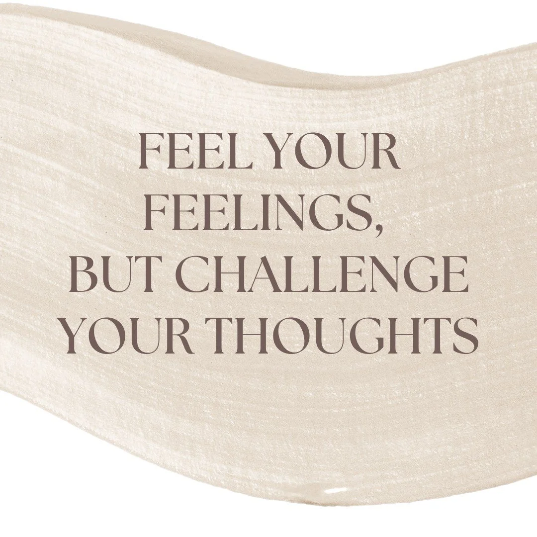 When we feel our feelings, we understand ourselves more. We can recognize what are values &amp; boundaries are. This helps us build emotional awareness &amp; help communicate with others. 

Our thoughts, on the other hand, may not always be factual. 