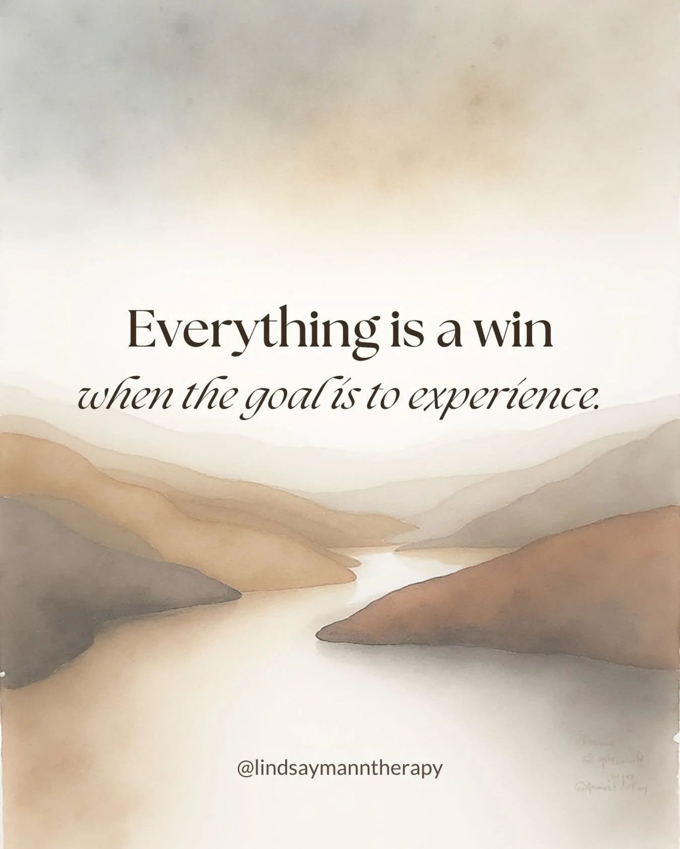 When you focus on experiencing life instead of controlling outcomes, every moment gives you something valuable. There is no such thing as failure, only learning, growth, clarity &amp; stories that shape you

#mentalhealth #mentalhealthawareness #ther