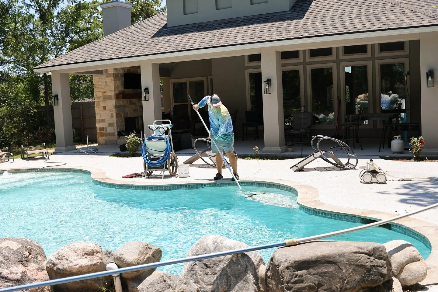 Consistency and care. That&rsquo;s what we bring to every pool we service!
At True Light Pools, we take pride in keeping your water clean, your system running, and your space ready to enjoy.

Serving homeowners and properties across Bryan and College