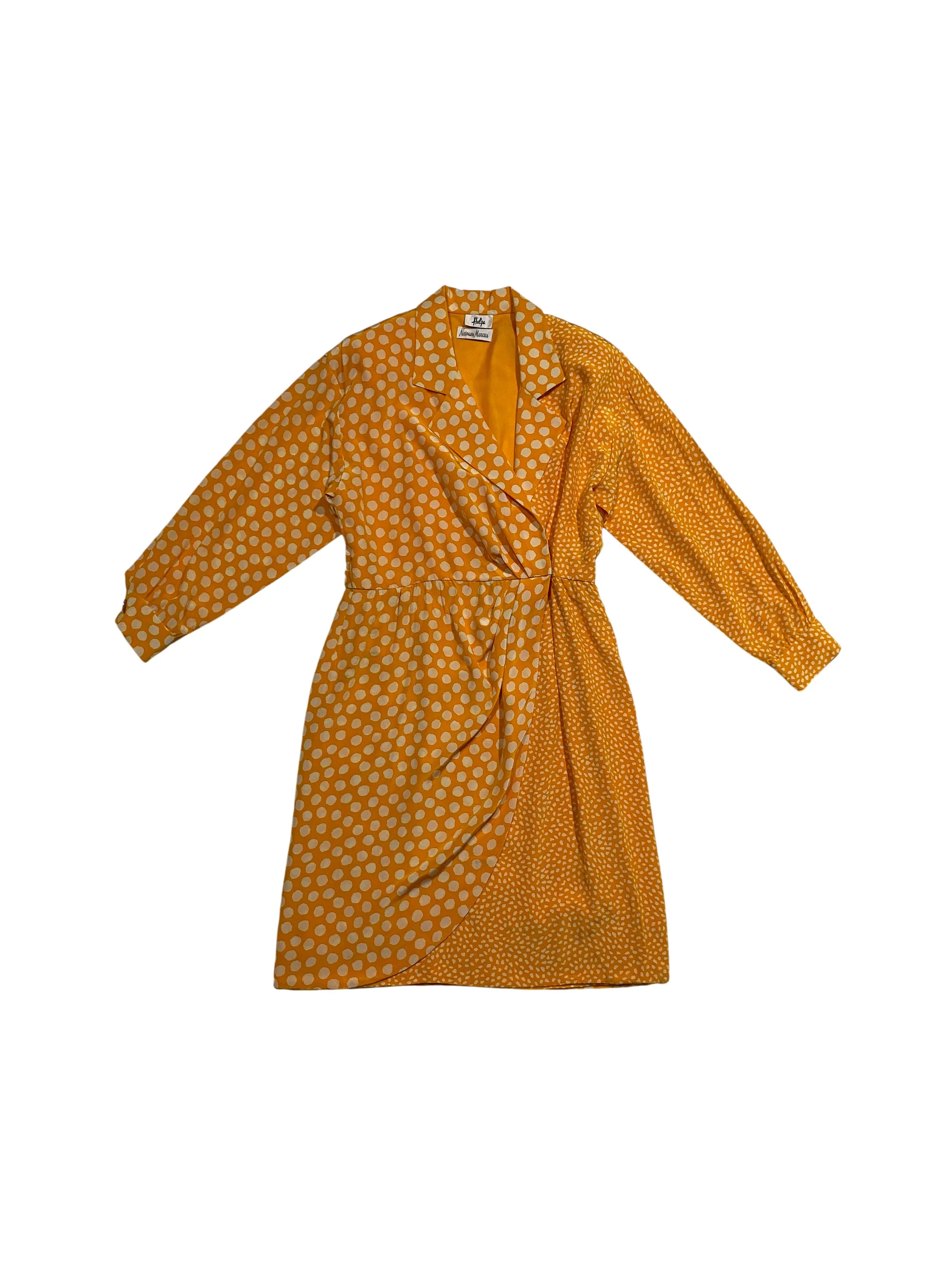 Vintage 1980s Helga by Neiman Marcus Wrap Dress