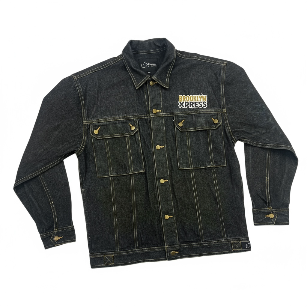 Y2K Brooklyn Express Denim Jacket