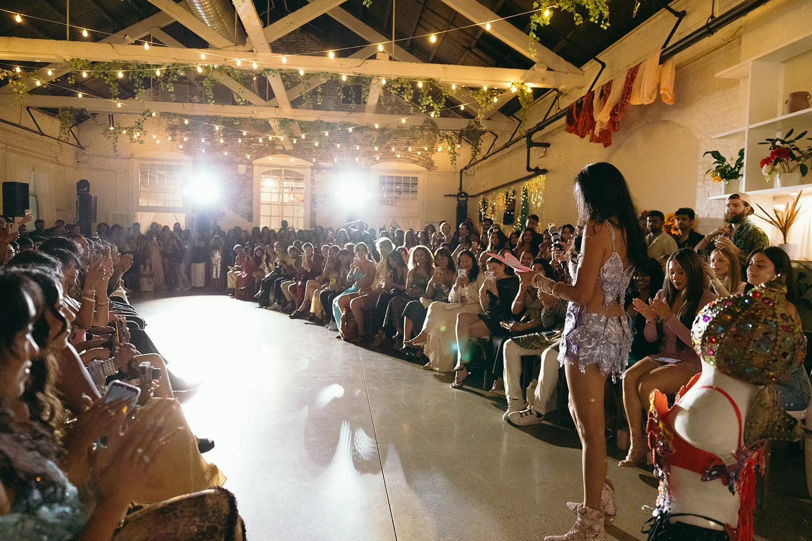 Fashion show in the main room