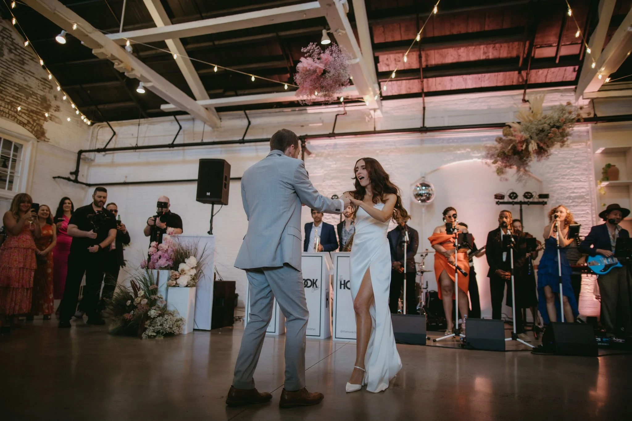 Couples first dance in the main room