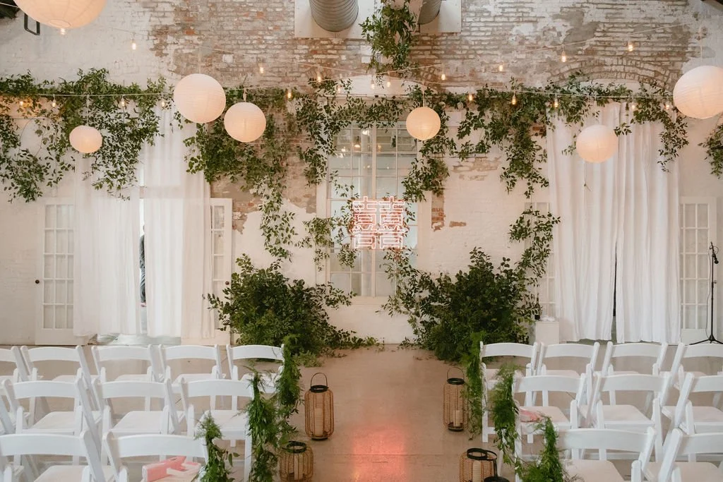 Beautiful ceremony setup in the main room