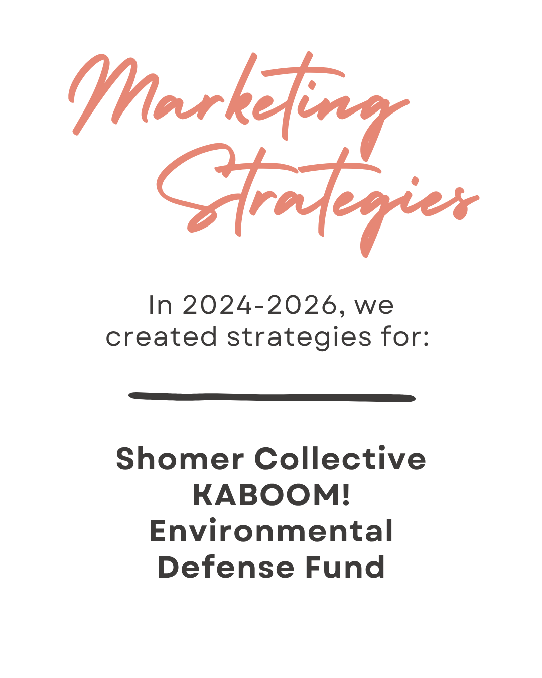 Thrilled to help our clients chart the way forward with marketing strategies that drive growth & impact.