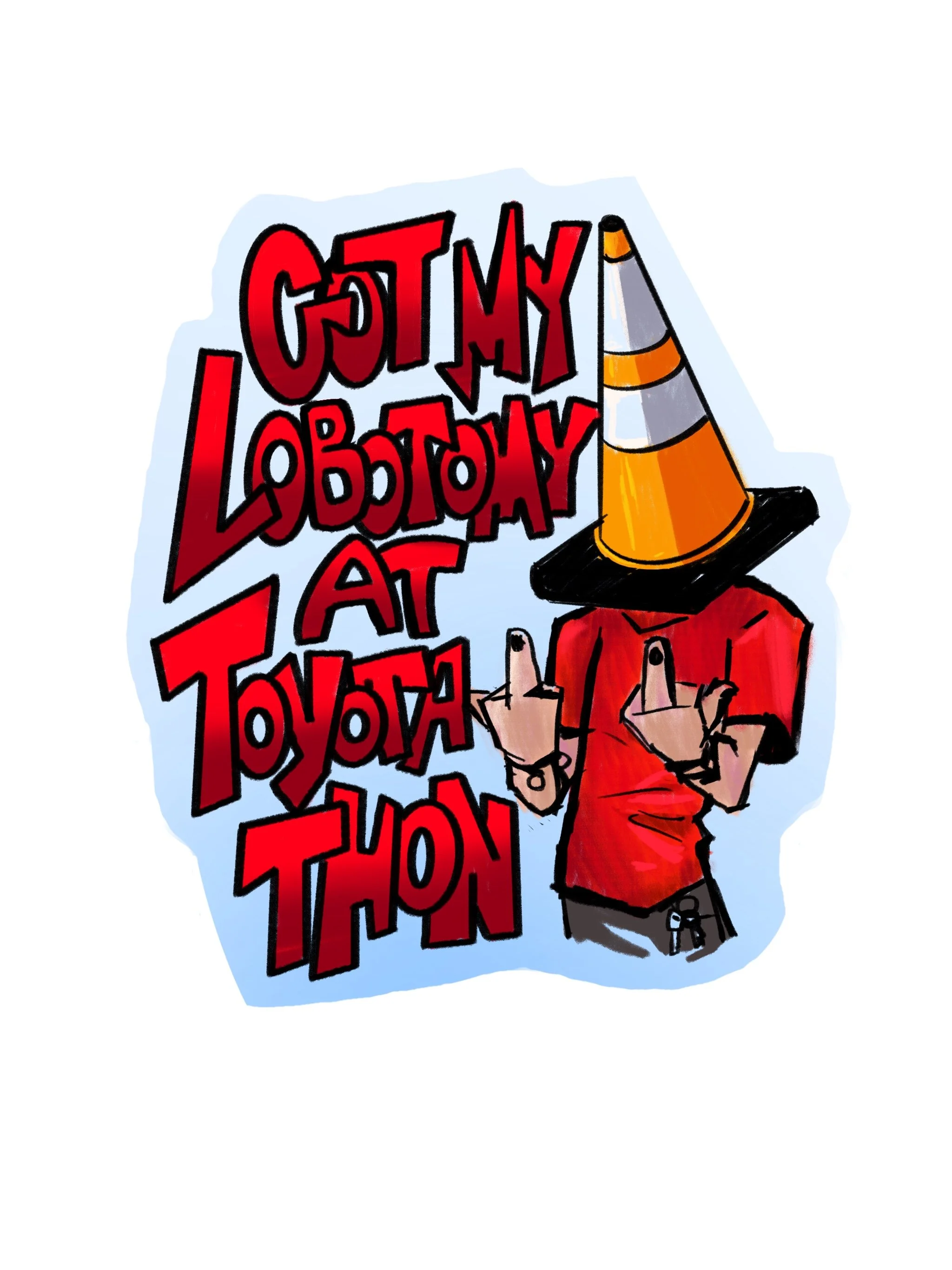 Toyotathon Lobotomy Sticker