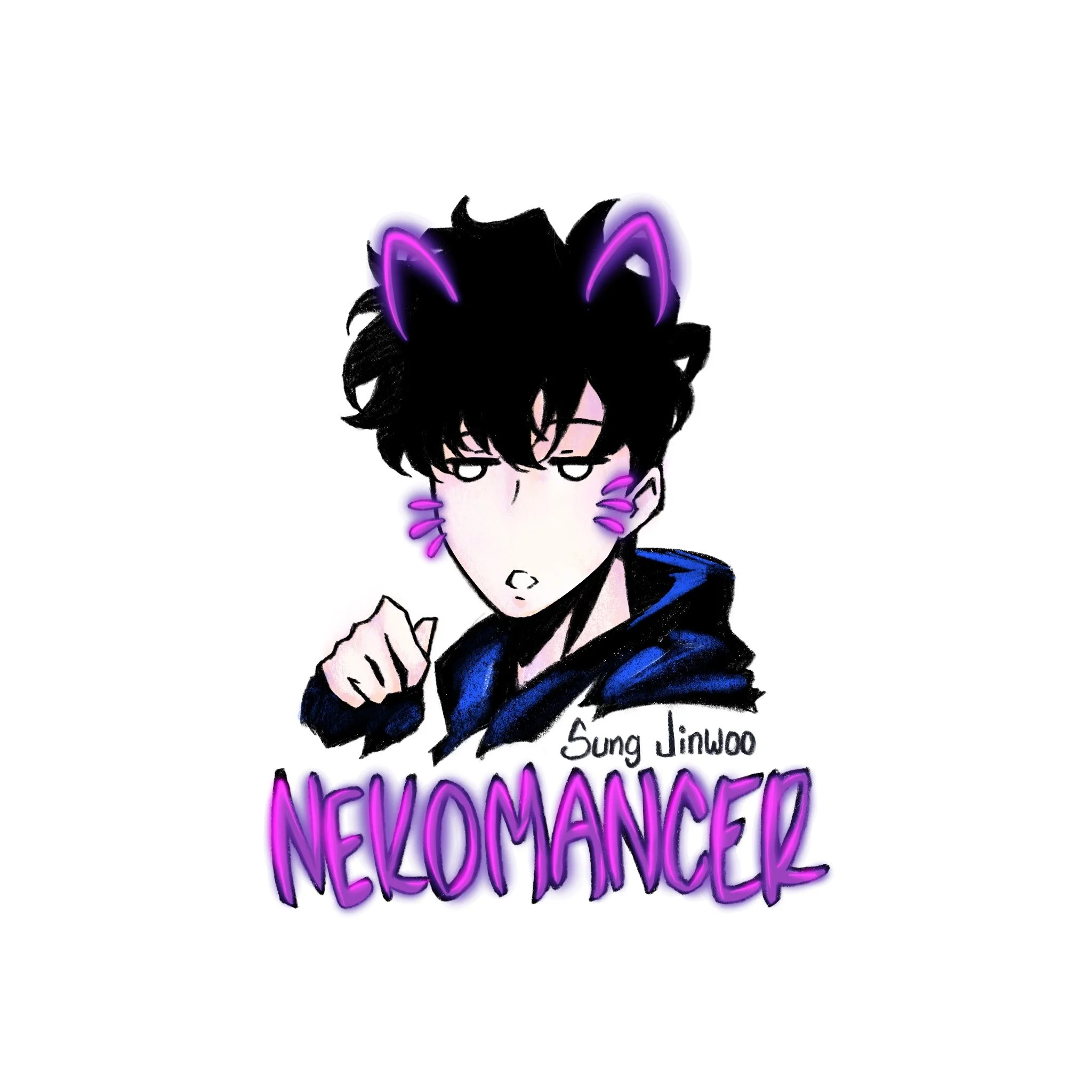 Sung Jin-Woo, Nekomancer - Solo Leveling Sticker