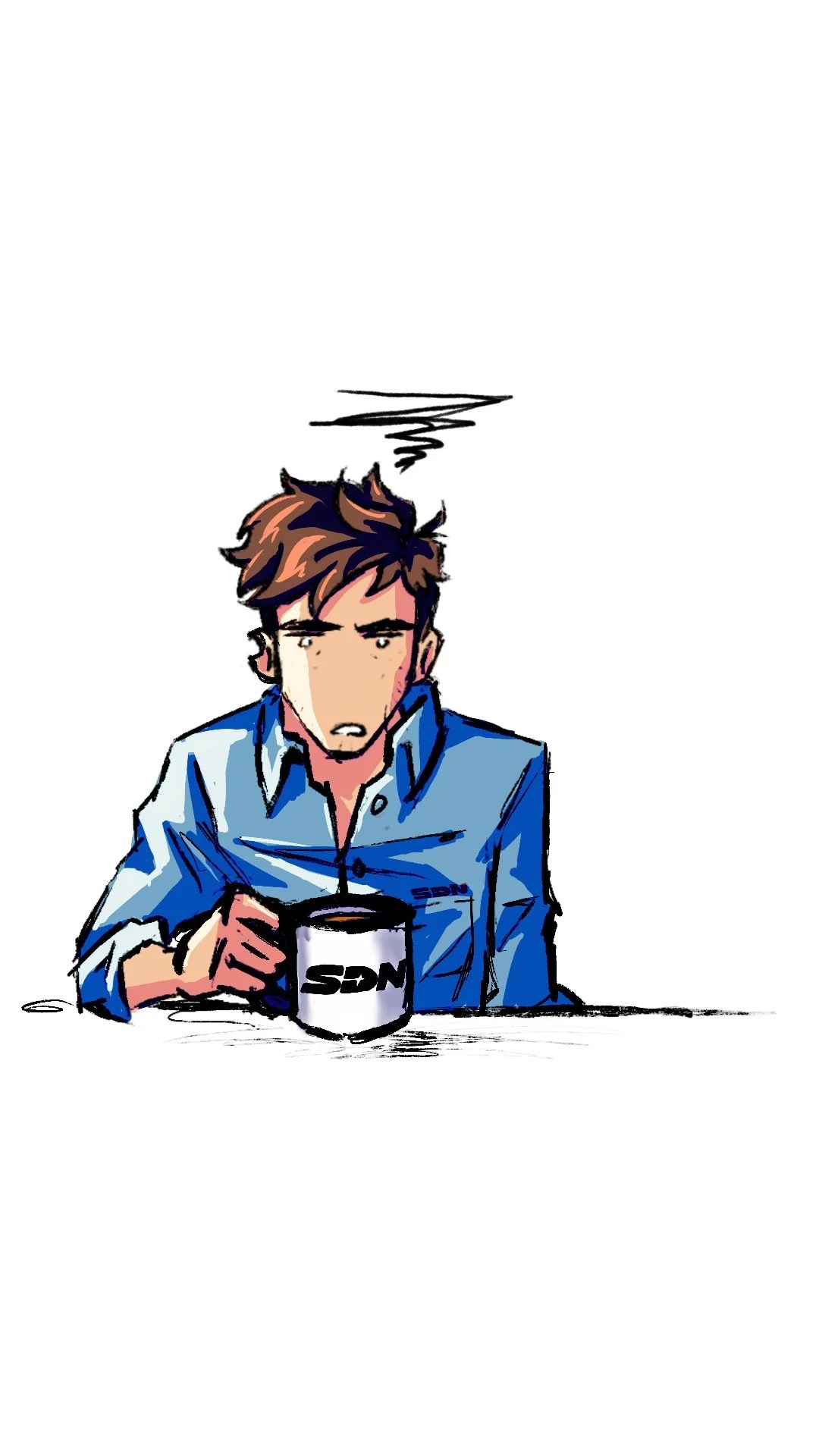 Robert Robertson III Coffee Break - Dispatch Sticker