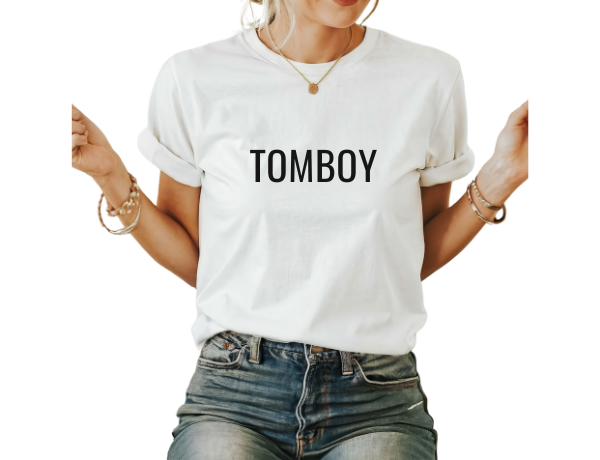 TOMBOY | White High-Waisted T-Shirt