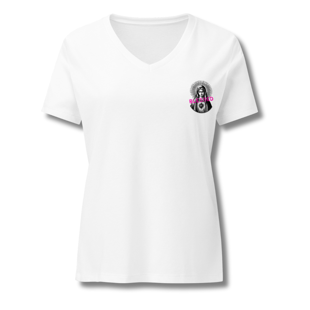 BLESSED | V-NECK T-SHIRT