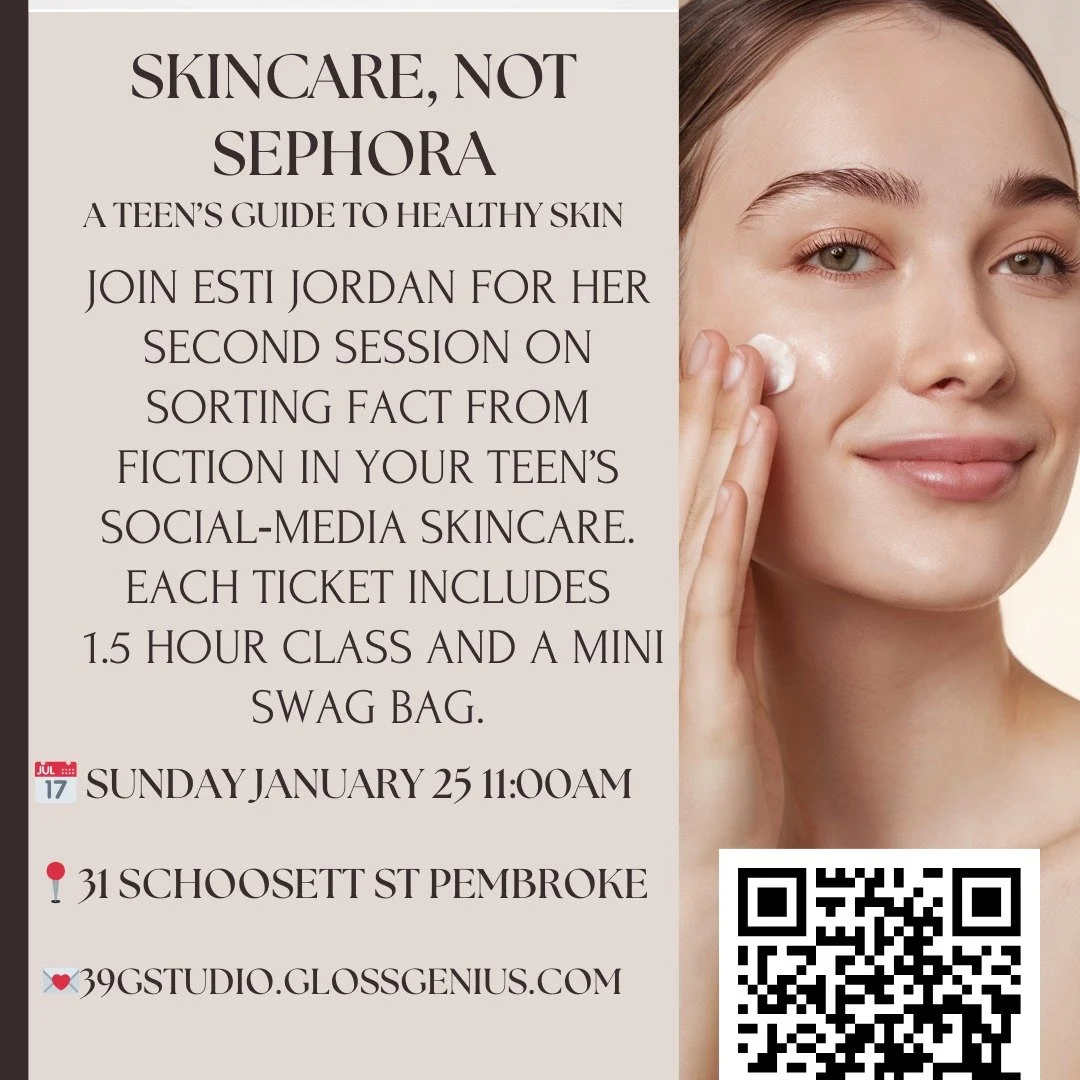 She's BAAACKKKKK!! Our first class was so successful we are back for another! Sign your tween and teens up now 39gstudio.glossgenius.com