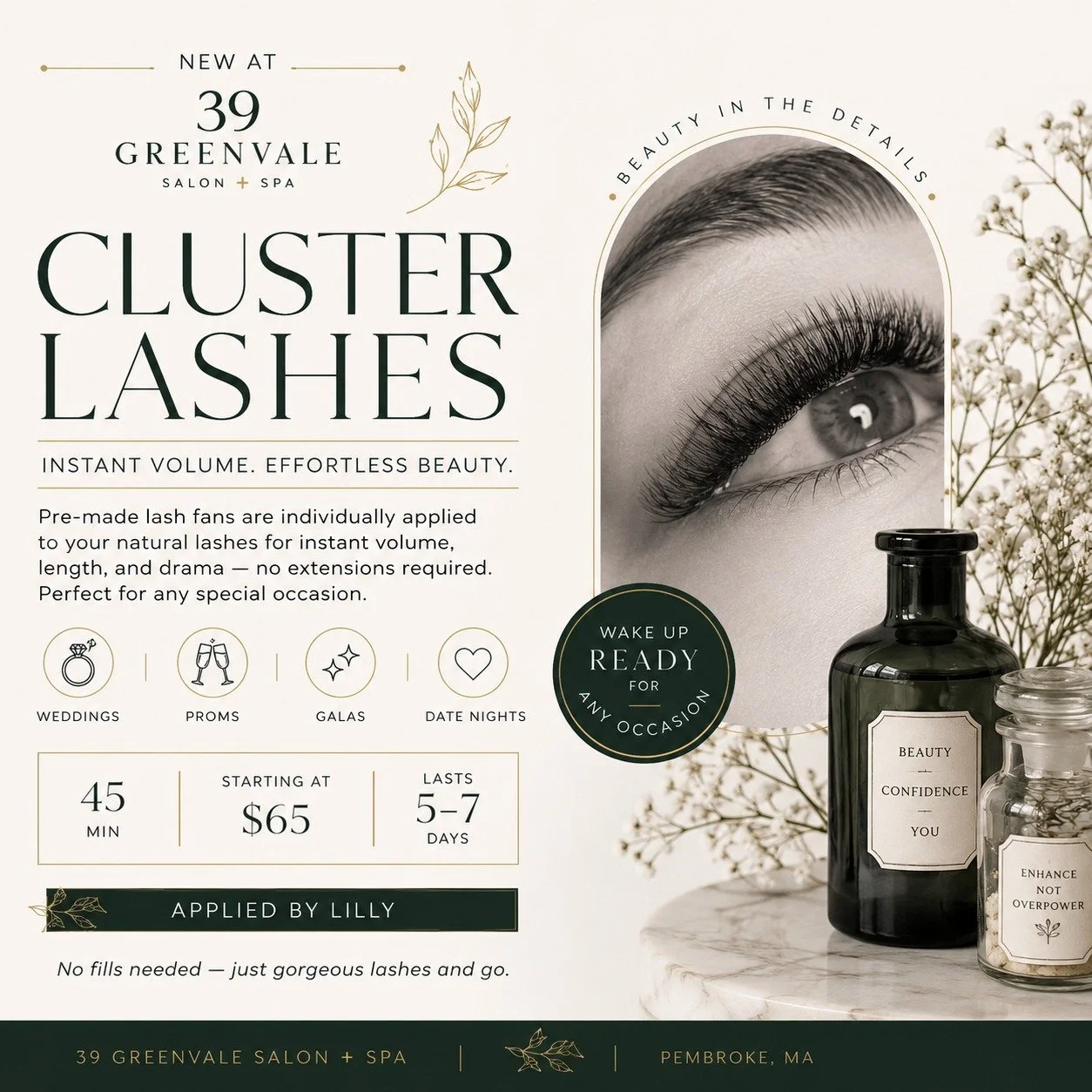 looking for a little GLAM for your next event but don't want to spend $100+?? LASH CLUSTERS are your answer! The perfect boost to wow them at your next special event. Book with @hairbylilly22 today! link in bio.