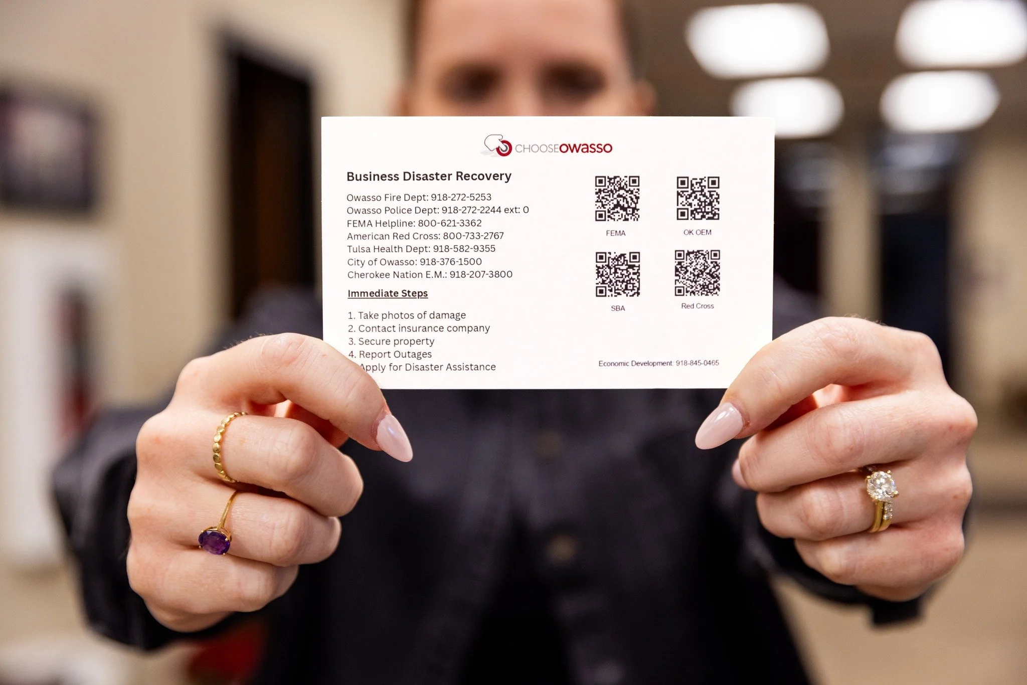 Owasso offering businesses special cards to help with severe storm recovery