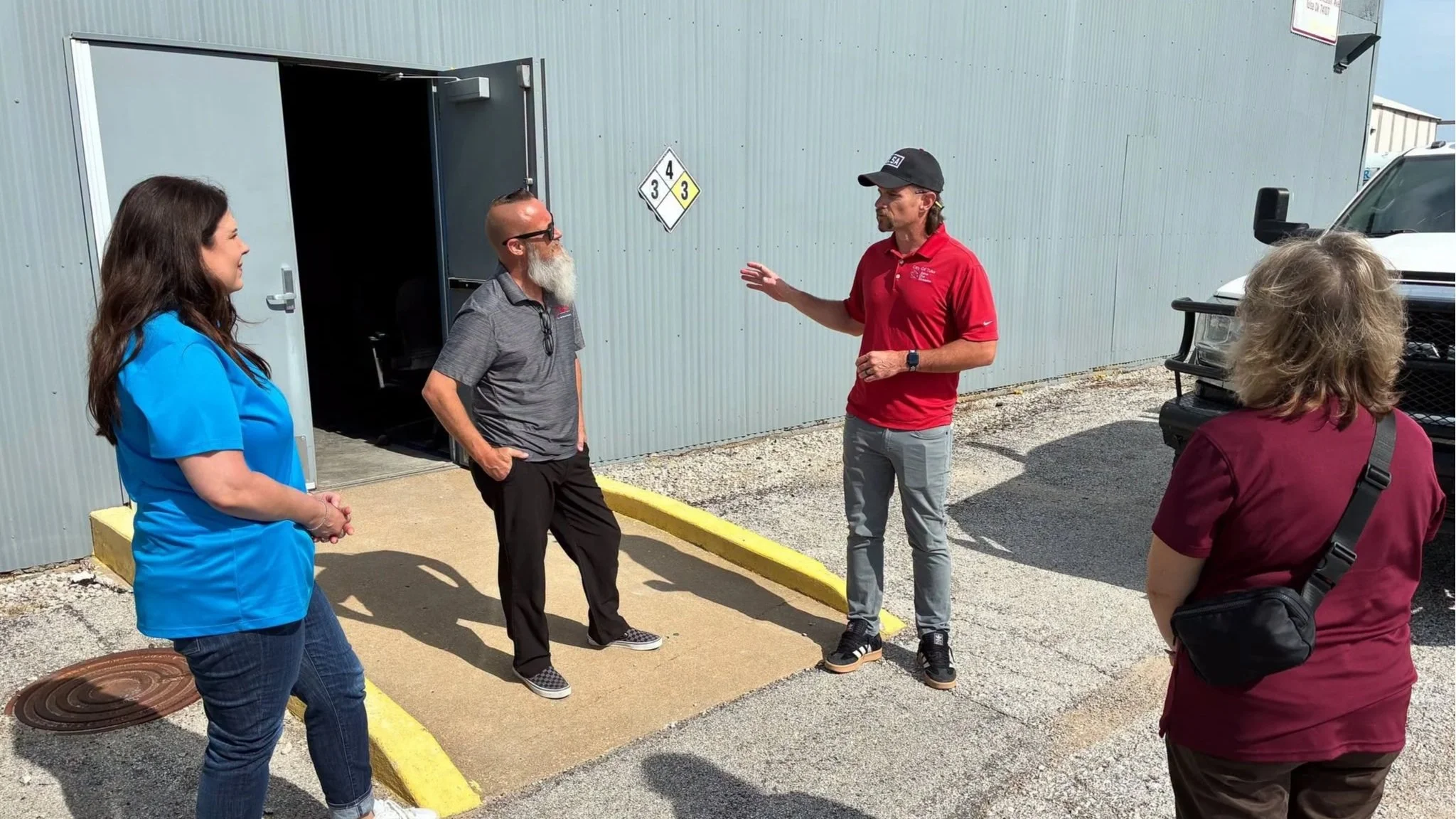 Owasso city staff tour Tulsa’s Household Pollutant Collection Facility