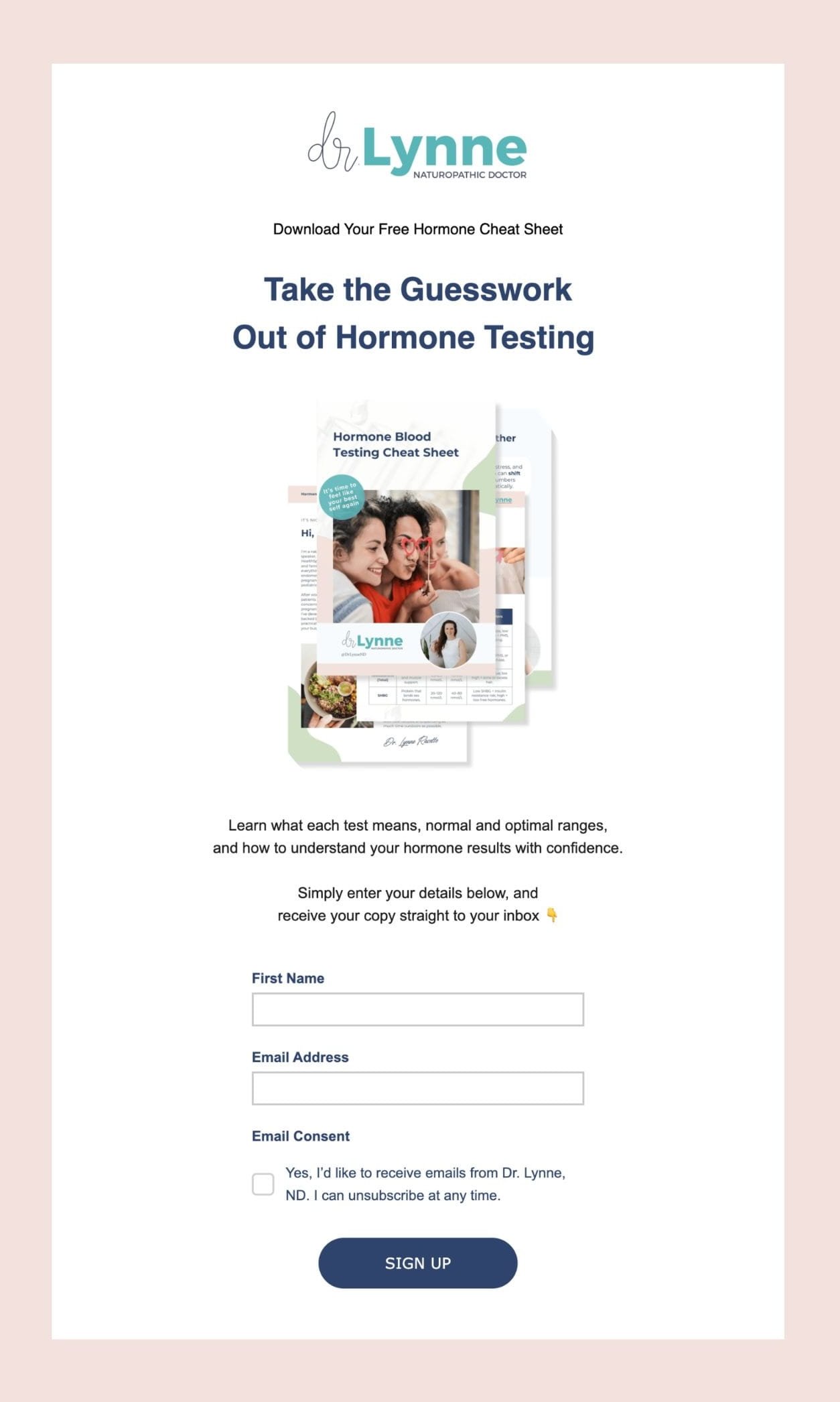 Email Marketing Freebie Landing Page