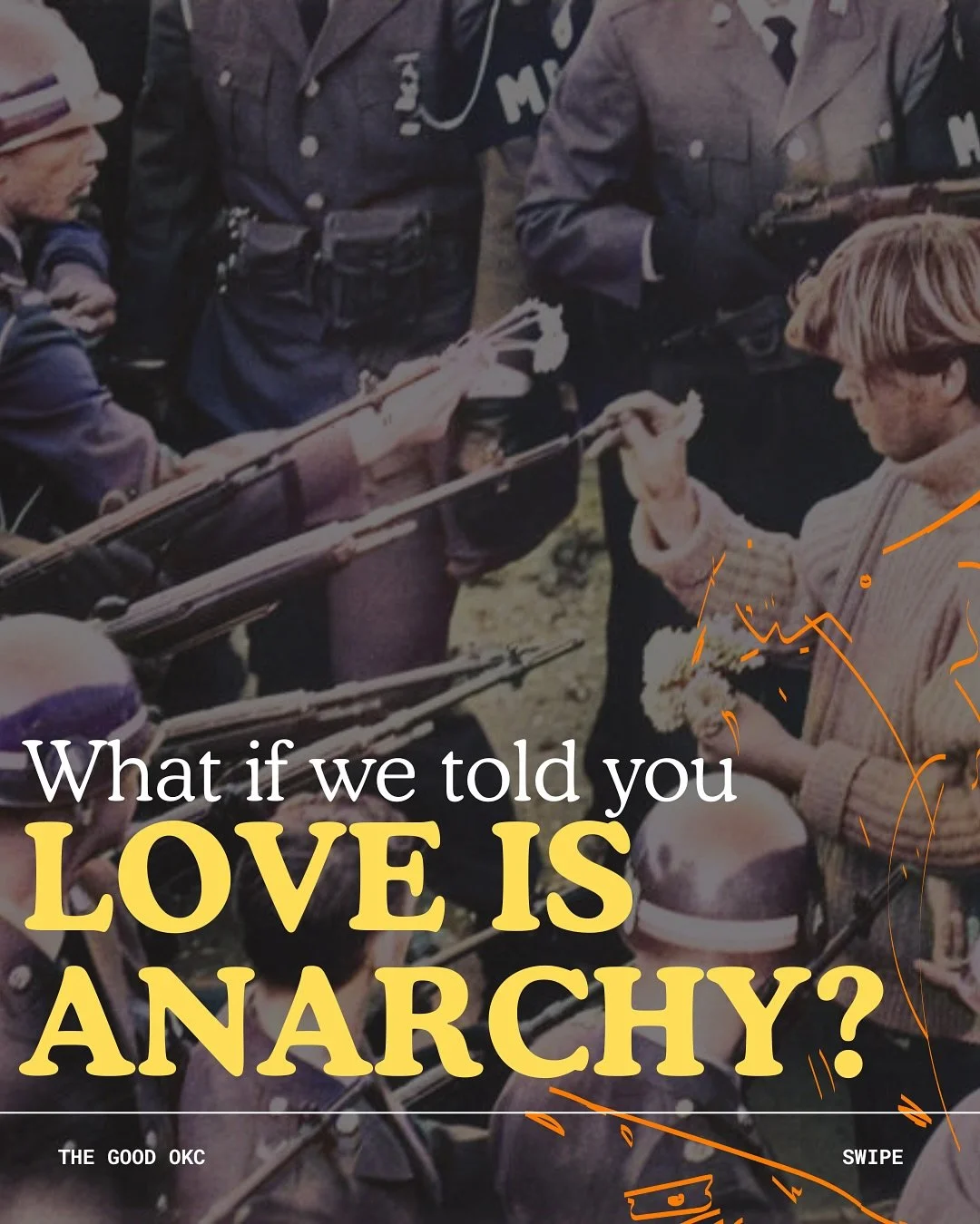 They taught you to fear the word &ldquo;anarchy.&rdquo;

And for good reason.

Because once you realize that love doesn&rsquo;t need permission from Caesar&mdash;governmental or religious&mdash;the whole game changes.

Love is wild. It refuses contro