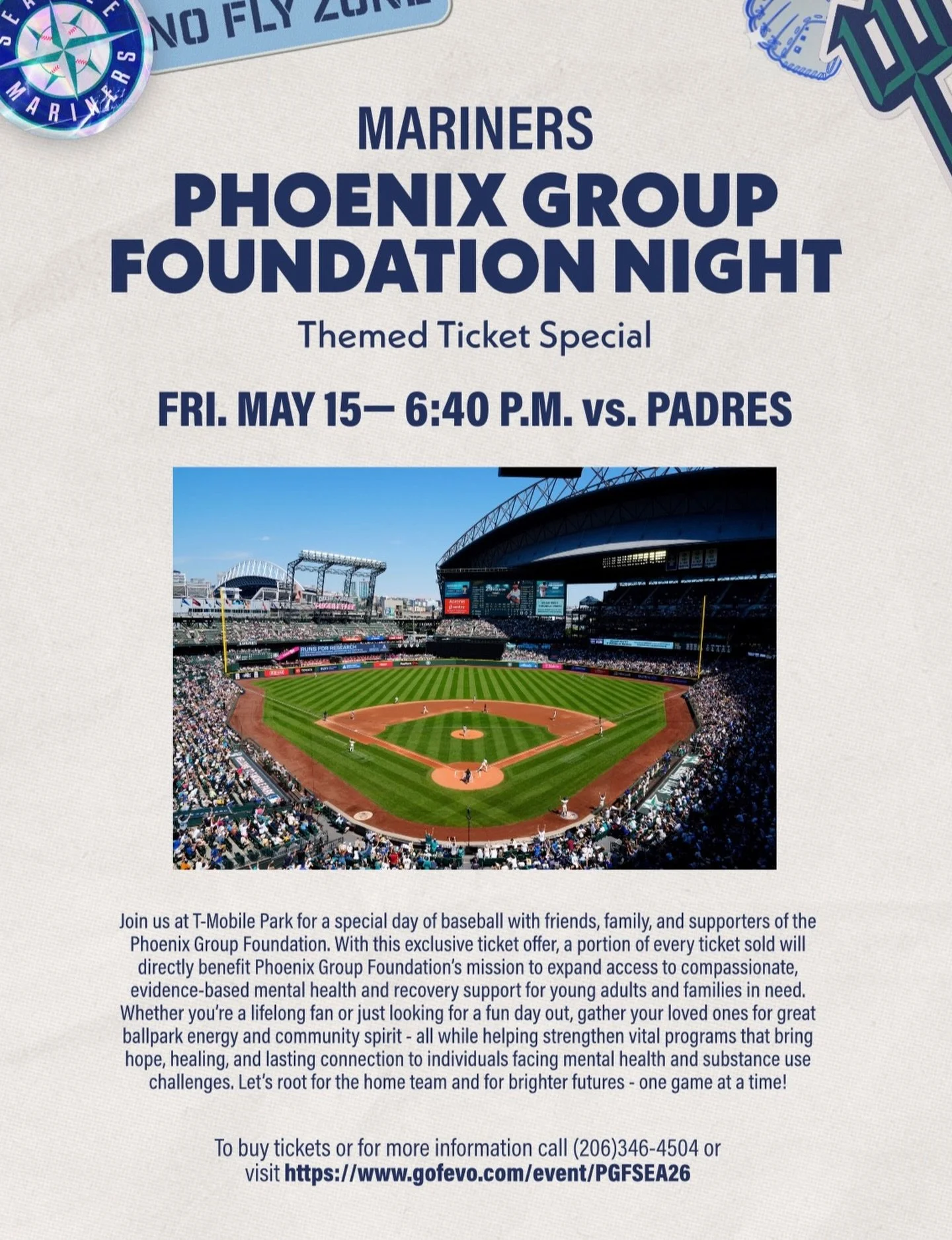 Not every ticket is just a seat.

Some of them become second chances.
Some of them become healing.
Some of them help someone keep going when life gets heavy.

Join us for a night that&rsquo;s bigger than baseball.
A night where community shows up&mda