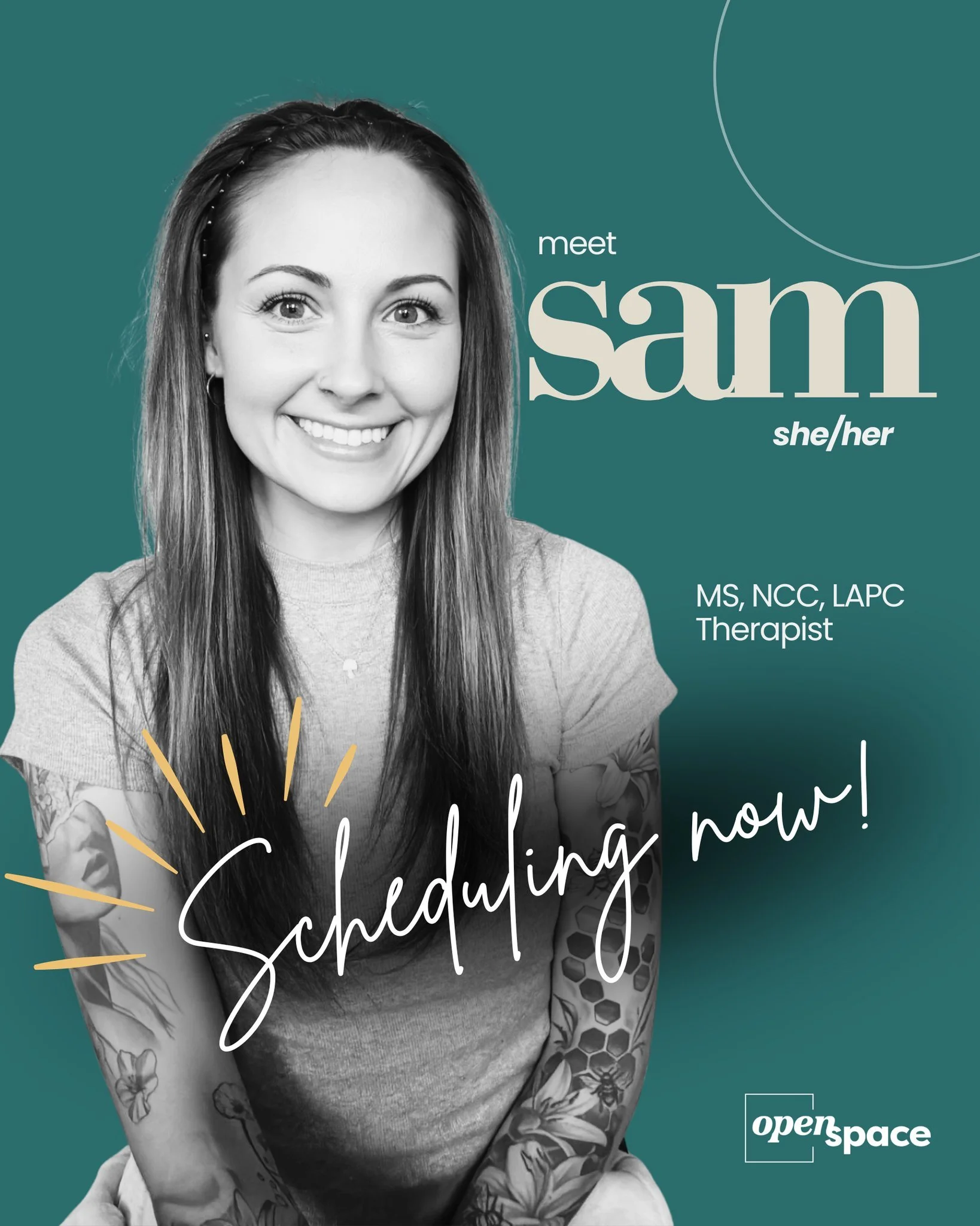 ✨ ​𝐒​𝐚𝐦 (she/her) is ​𝐧𝐨𝐰 𝐬𝐜𝐡𝐞𝐝𝐮𝐥𝐢𝐧𝐠 for new clients to begin ​𝐉​𝐮𝐧𝐞 𝟖𝐭𝐡! ✨

​➡ Scroll through to learn more about Sam, her approach, and her specialties.

𝑆ℎ𝑒 𝑖𝑠 𝑘𝑒𝑒𝑝𝑖𝑛𝑔 ℎ𝑒𝑟 𝑐𝑎𝑠𝑒𝑙𝑜𝑎𝑑 𝑠𝑚𝑎𝑙𝑙, 𝑠𝑜 𝑔𝑒?