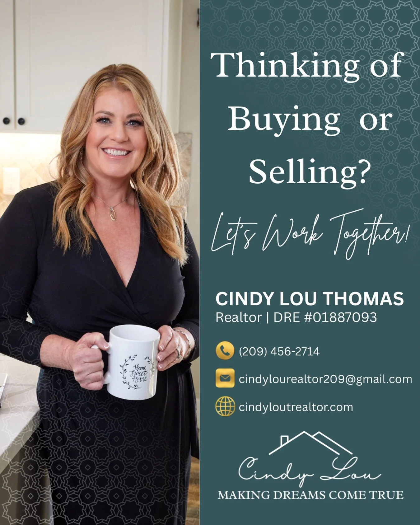 Buying or selling doesn&rsquo;t have to feel overwhelming. If it&rsquo;s been on your mind lately, let&rsquo;s talk through it and see what makes sense for you.

Your timeline. Your goals. Your move. 

#cindyloumakingdreamscometrue
#realestate
#realt