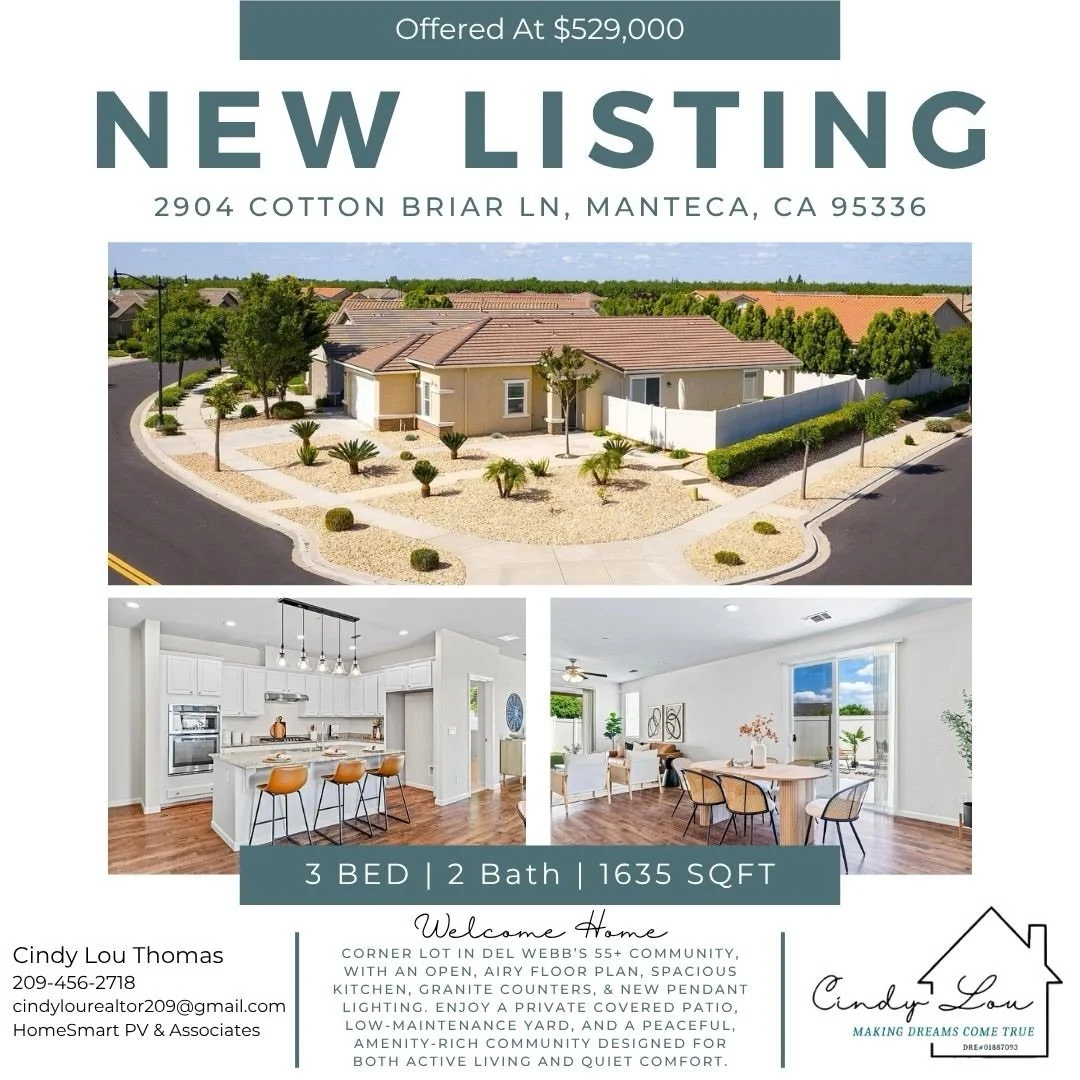Welcome to 2904 Cotton Briar Ln in Del Webb&rsquo;s highly desirable 55+ community&mdash;where you get the perfect mix of active lifestyle and peaceful living.

Built in 2016 and sitting on a spacious corner lot, this home offers extra privacy, less 