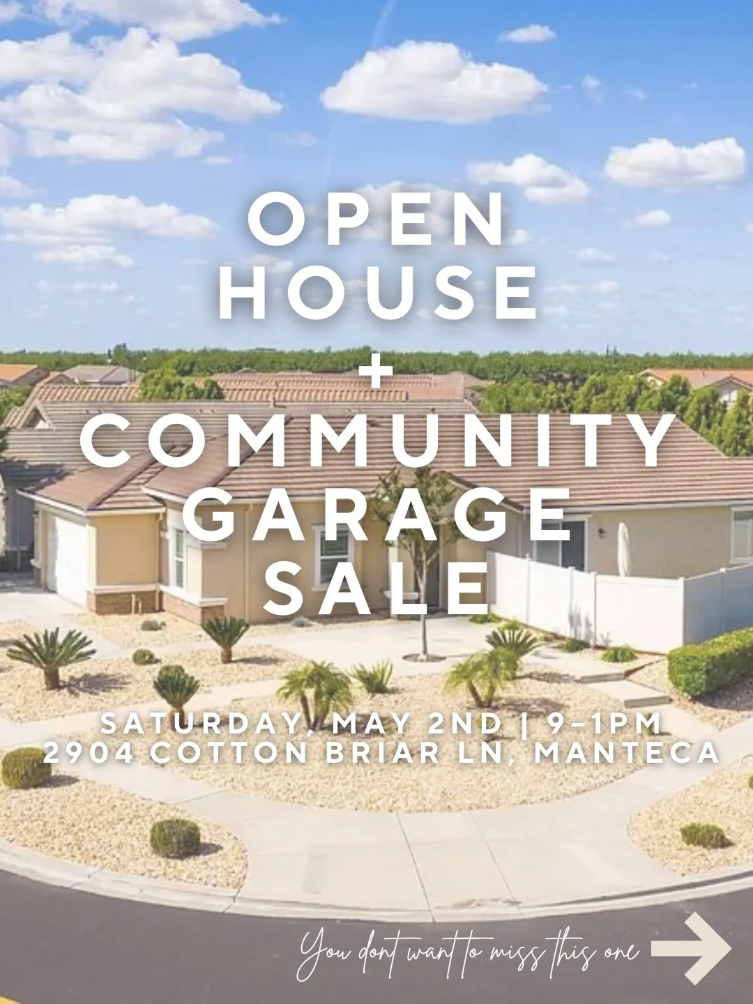 This Saturday May 2nd from 9&ndash;1 come tour this beautiful home in Del Webb&hellip; AND the whole community is hosting a garage sale! 

Yes, you can house hunt and neighborhood-snoop at the same time (the best combo 😆)

If you&rsquo;ve been curio