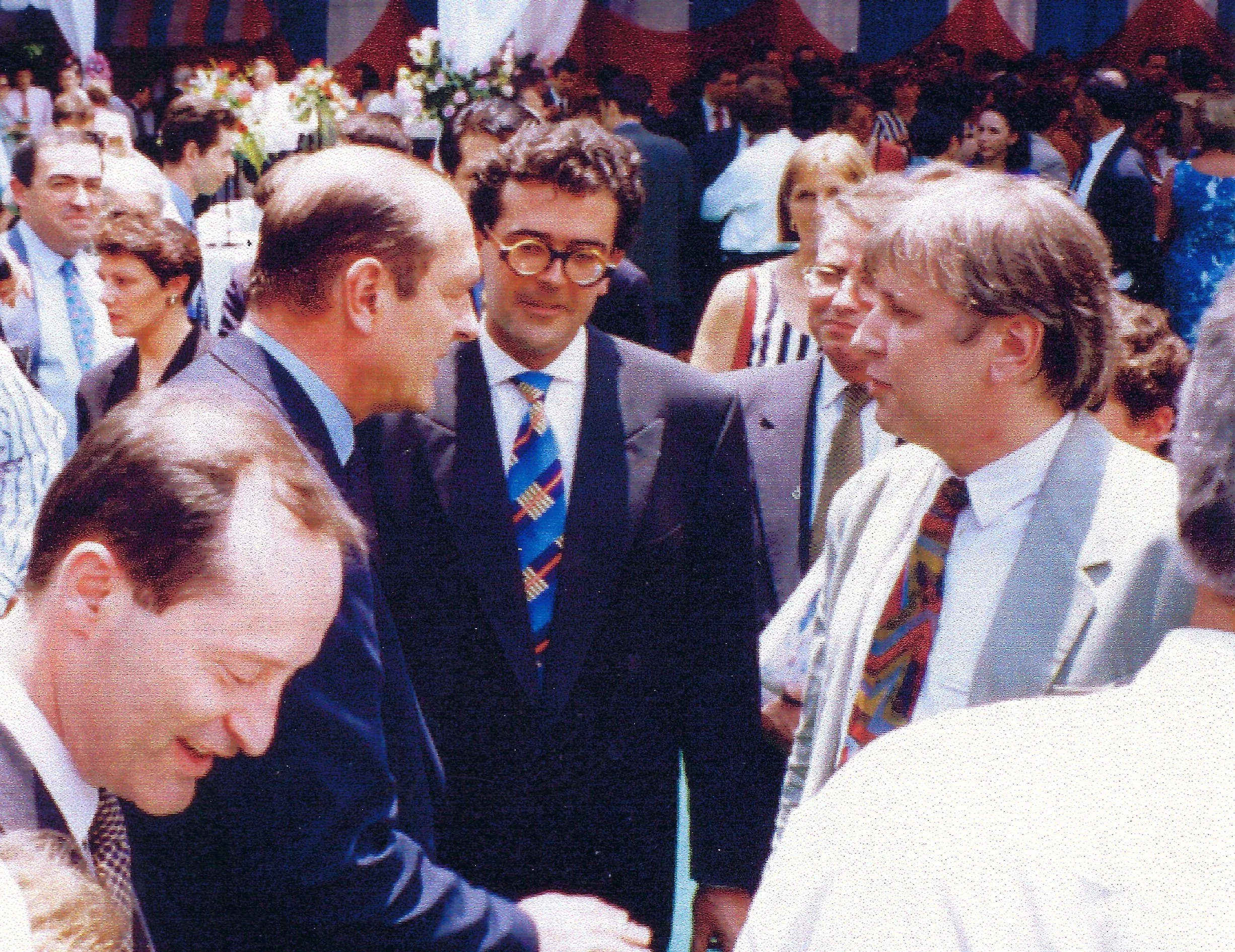 With French President Jacques Chirac and Ambassador François Barry Delongchamps