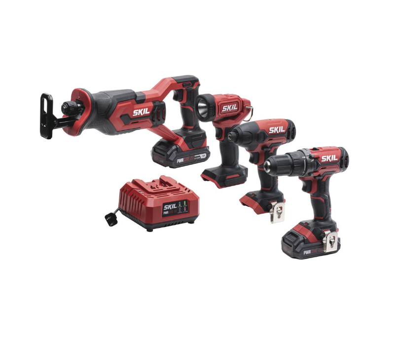 SKIL® 20-Volt Cordless 4-Tool Combo Kit