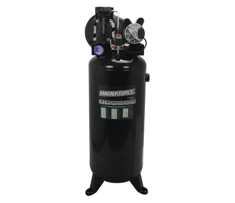Masterforce® Belt Drive 60-Gallon 155 PSI Stationary Electric Vertical Air Compressor