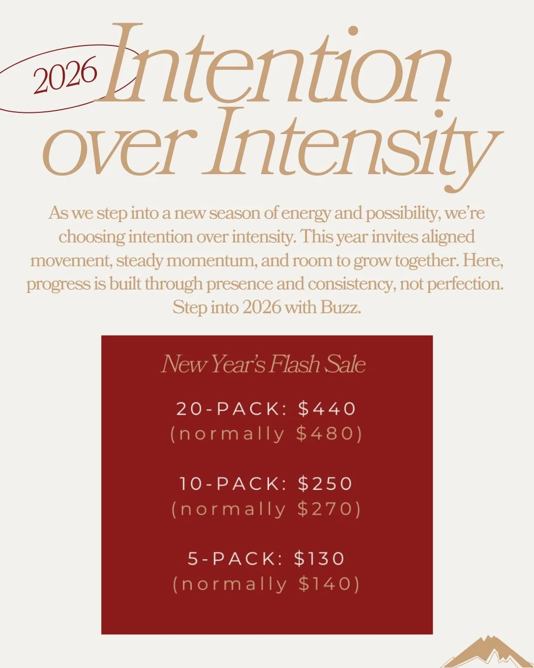 Intention over intensity. 
As we step into 2026 with fresh energy, we&rsquo;re choosing movement that&rsquo;s grounded, consistent, and built to last ⚡️

For a limited time, grab discounted class packs and meet us on the Mega 🤎 New Year&rsquo;s sale