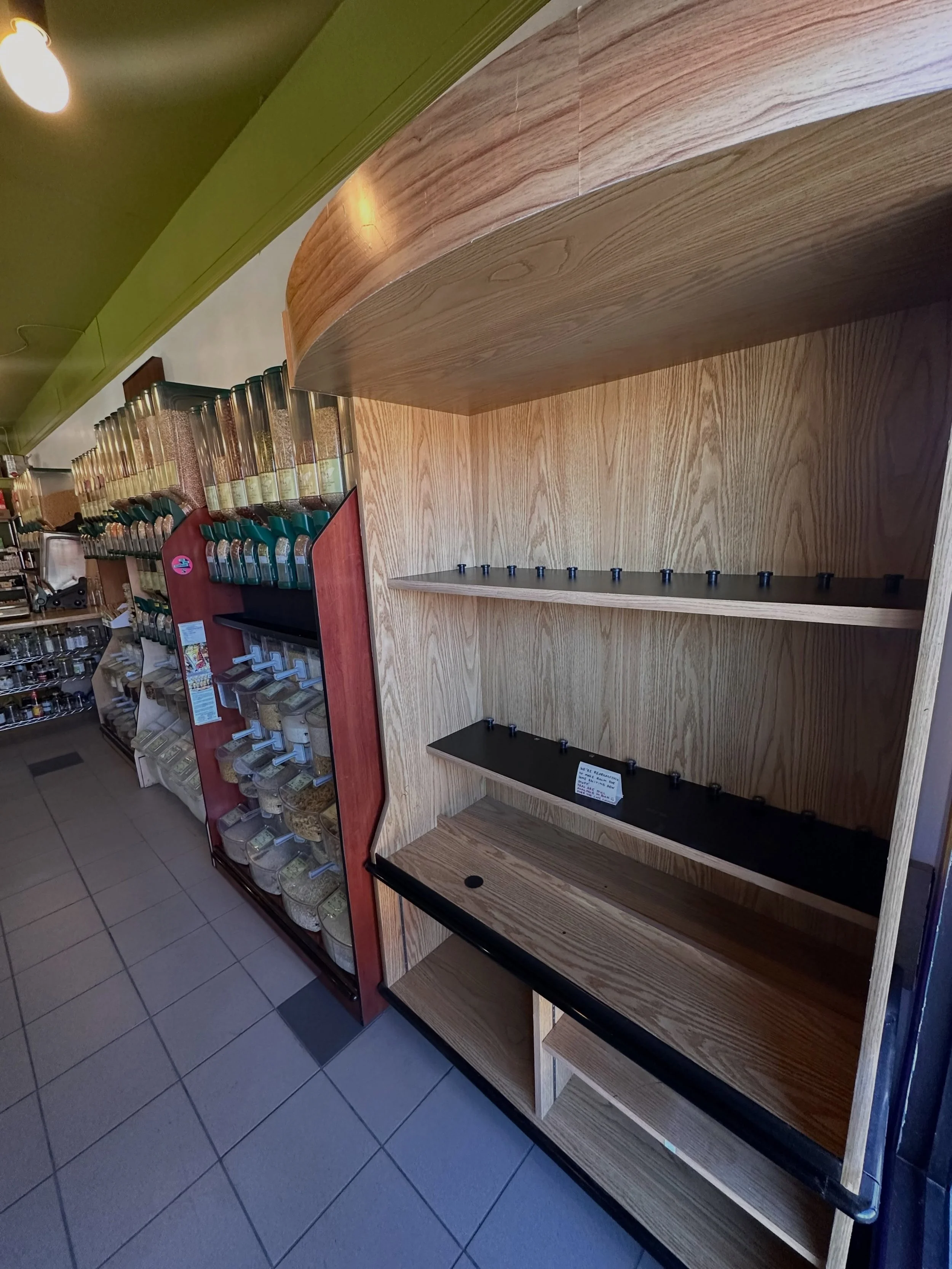 You may come in and notice things have been moved around. We are reorganizing for new and exciting things in the shop! Ask a team member if you&rsquo;re having trouble locating an item we usually carry!