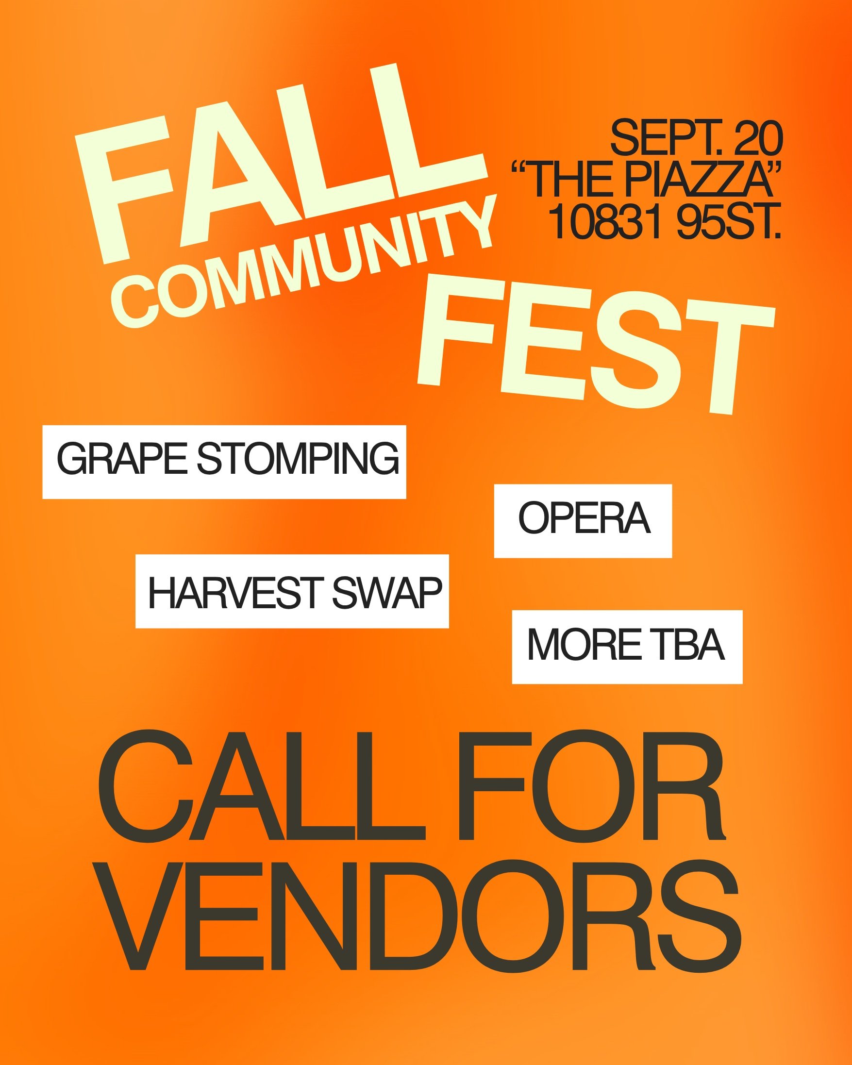 We are celebrating the changing of the season with our Fall Community Fest and if you are a person/company who makes plant-based products with a strong focus on herbs (personal care, herbal beverages, etc) this might be a great market for you.

We wi
