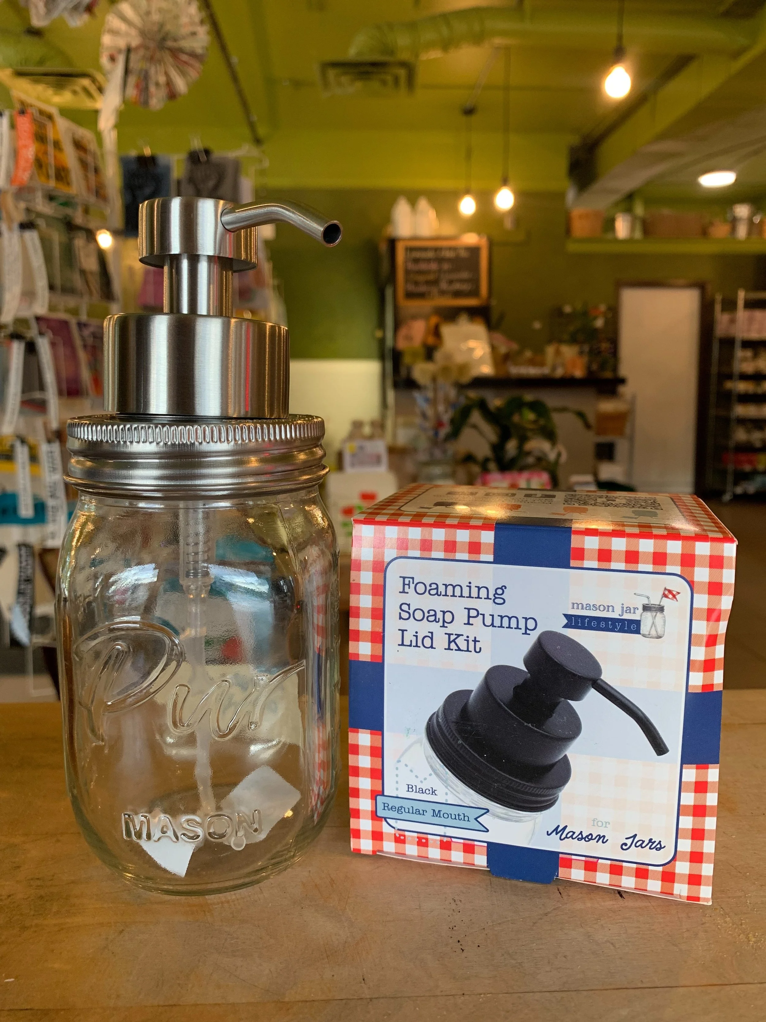 The thing you&rsquo;ve been needing to go with your bulk soap refills: soap pumps! 

Available in black, brushed, and stainless / foaming &amp; non-foaming. Fits on any regular mouth jar! 

P.S. @drbronner makes a great foaming hand soap when diluted