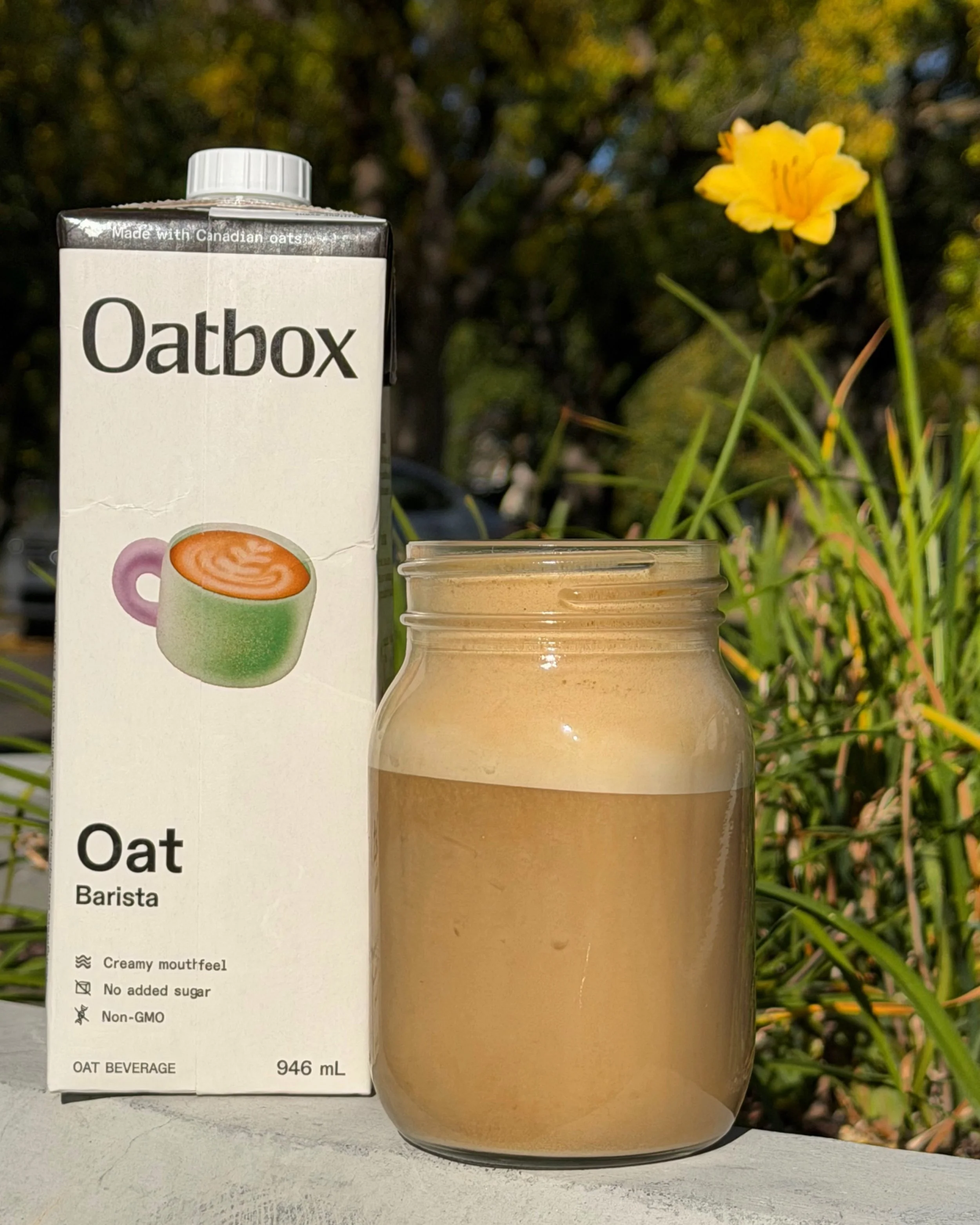 Join us in Welcoming our new oat milk! 🥳
@oatbox is a Canadian oat beverage that is vegan (of course!) GMO-free and contains no added sugar! 

It is a delicious addition to our cafe and we are excited for folks to try it 😋☕️
This oat beverage is no