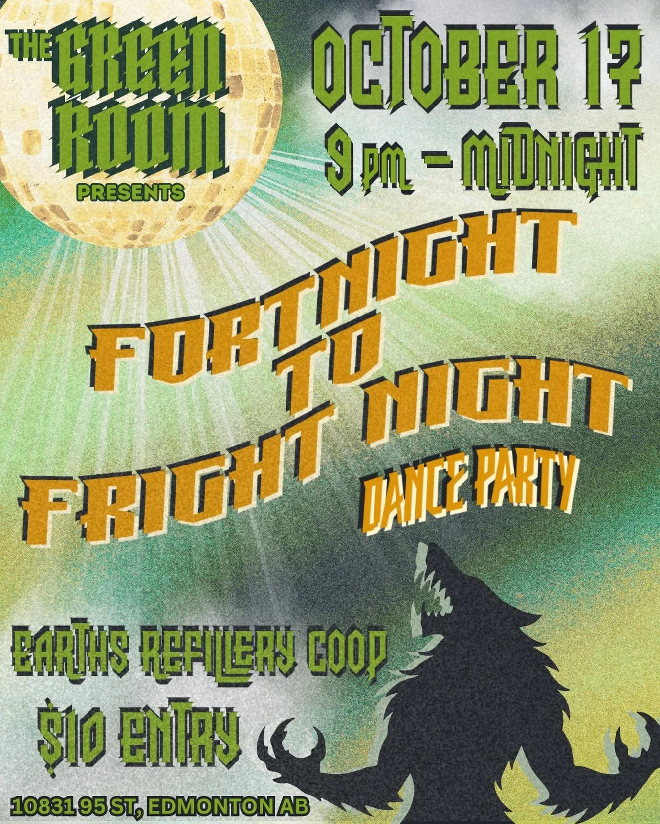 Are you ready to have a terrifyingly good time? Come to our Fortnight to Fright Night dance party to start your Halloween off with a scream! 

We&rsquo;ll be serving mocktails, spinning your favourite tunes and hosting a costume contest for best dres