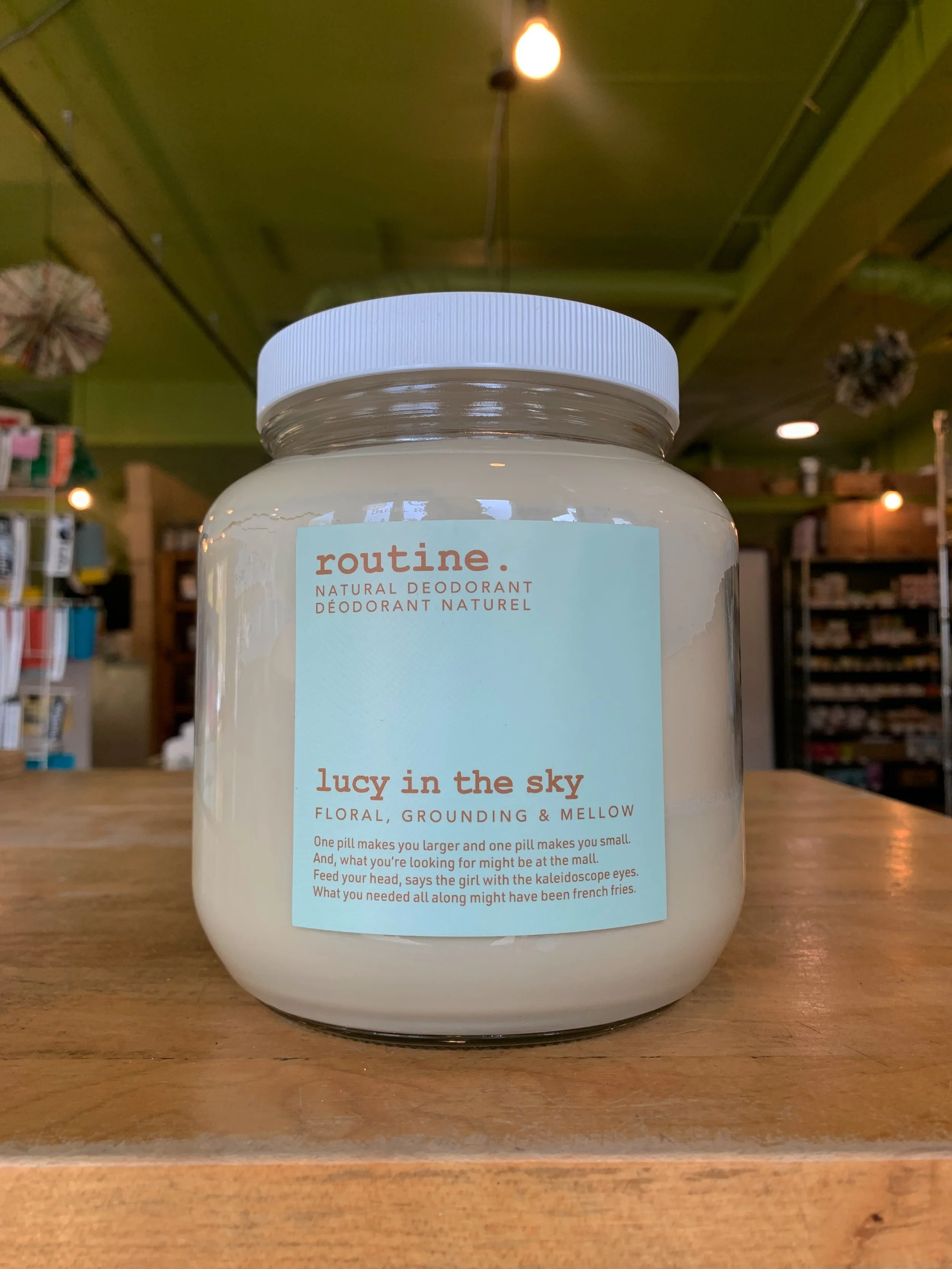 We asked what flavour of @routinecream deodorant y&rsquo;all wanted us to bring in and the winner was Lucy in the Sky! 

Described as floral, grounding, and mellow, Lucy uses a vegan formula with reduced baking soda so it&rsquo;s gentle on your pits.