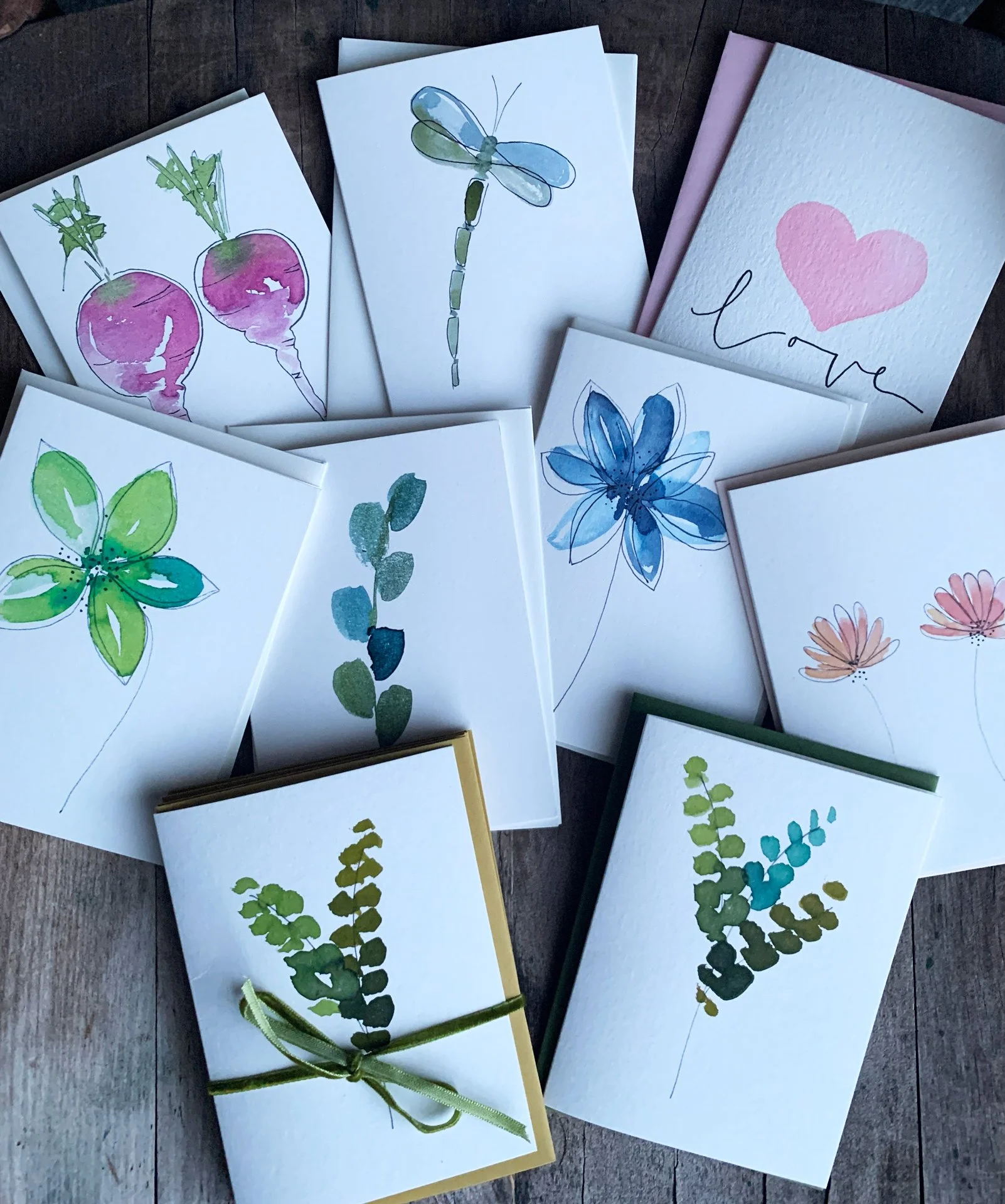 Watercolor Ink Stationary Painting - July 11