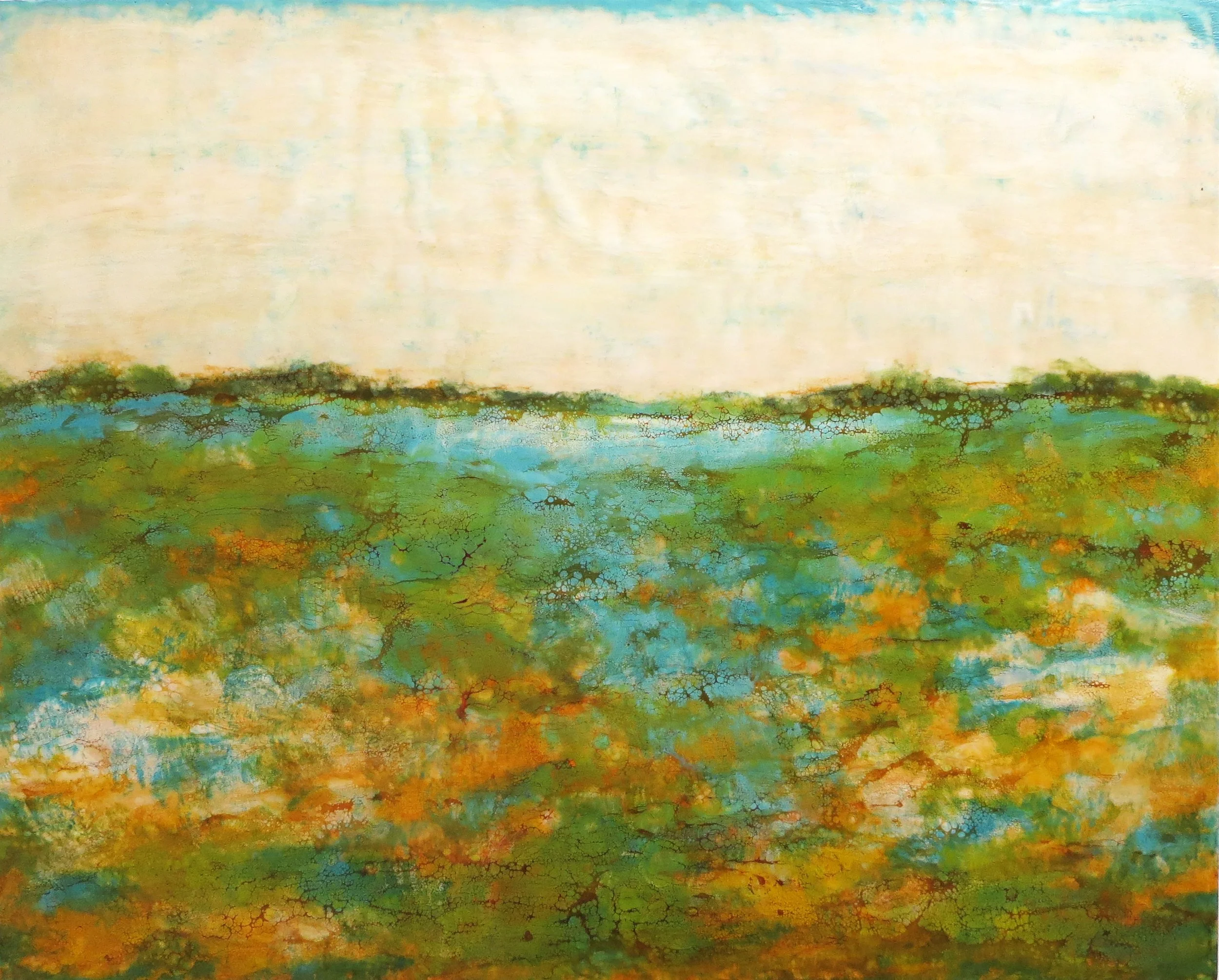 Encaustic Painting with Molten Beeswax