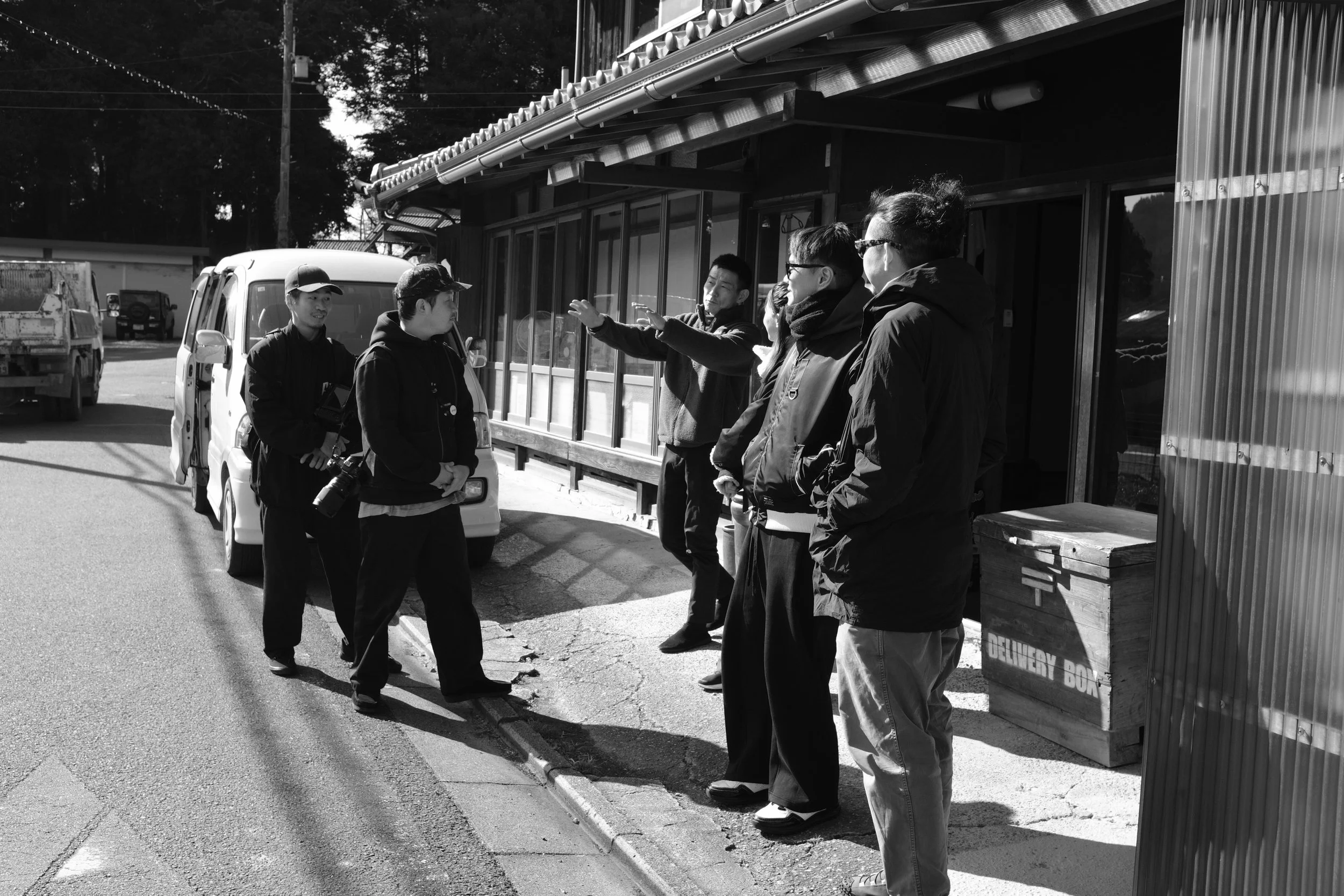 The collaborators convene at Obubu Tea Farms in Wazuka, Kyoto