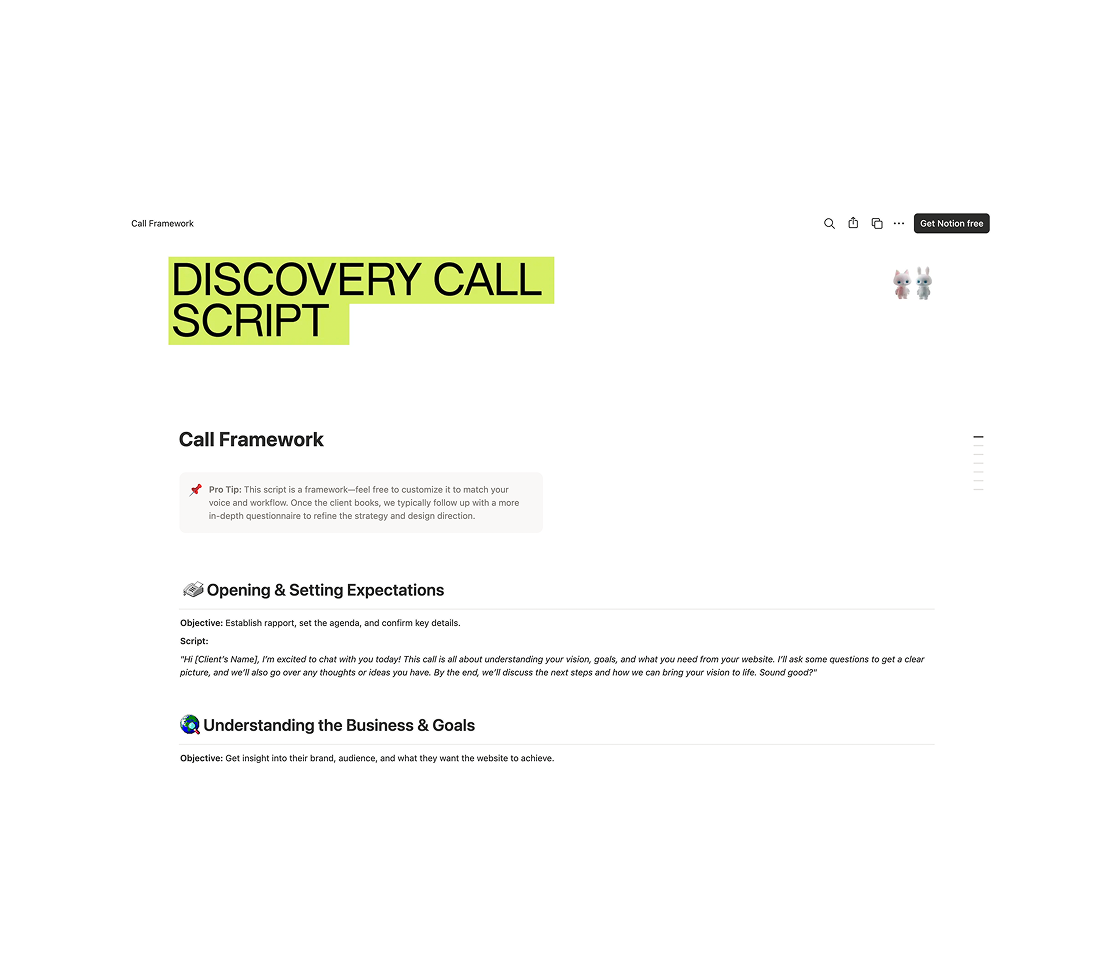 Discovery Call Script