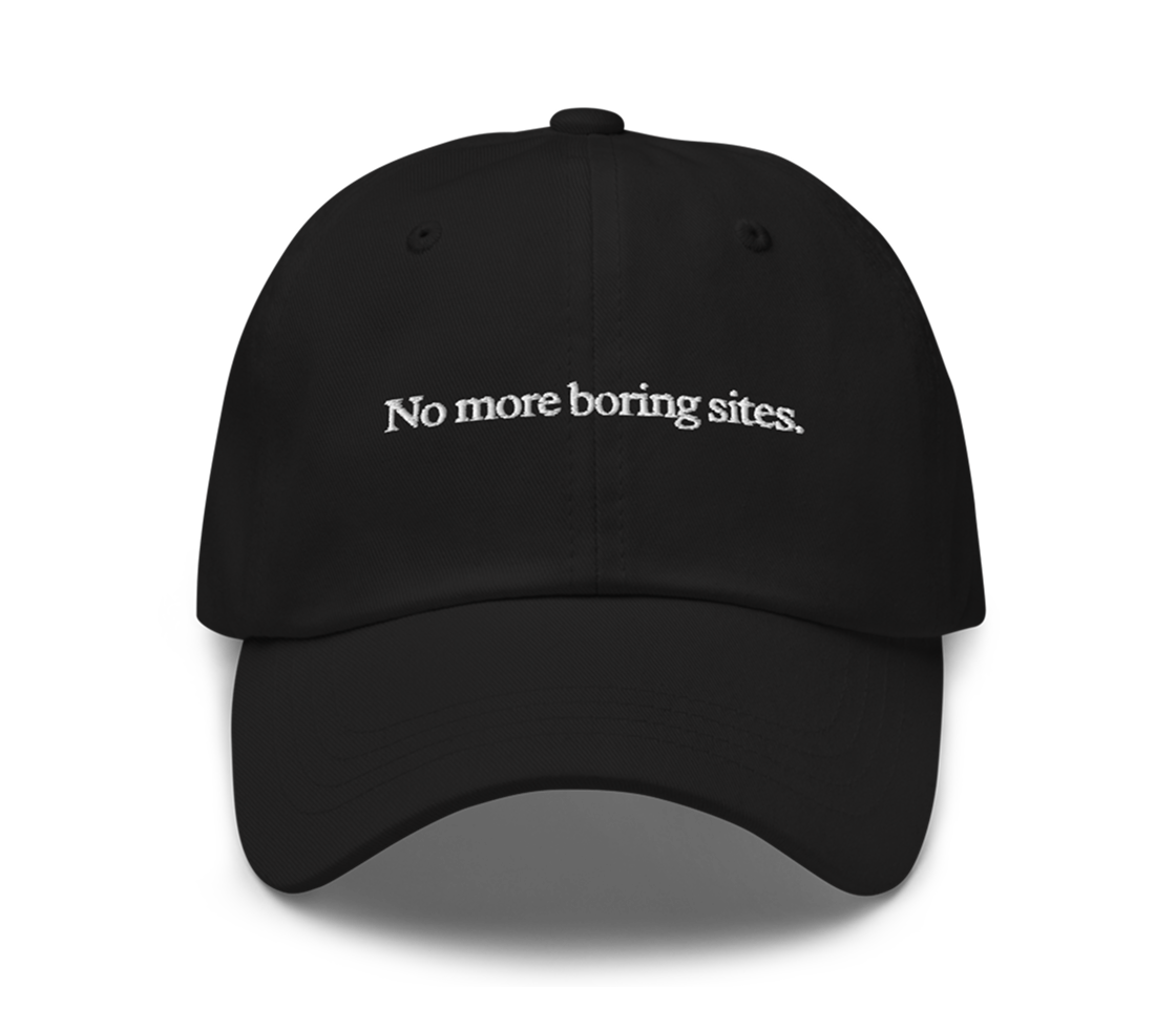 No More Boring Sites Hat