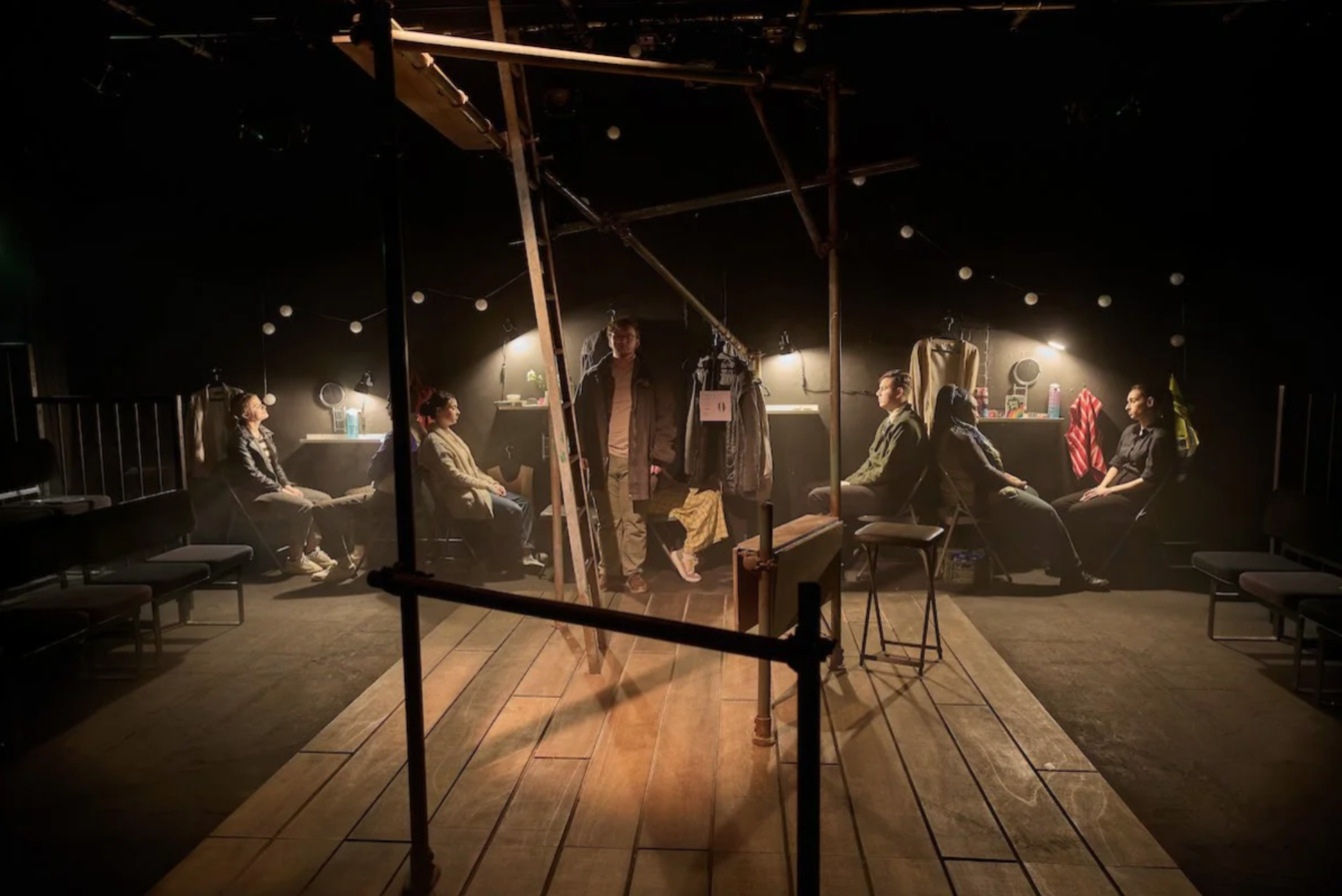 'Drifting' - Ardent Theatre @ Southwark Playhouse. 

Full set build, scenic paint and install by Adam Bottomley Creative. 

Director: Andrew Muir
Set and Costume Design: Bethan Wall
Lighting Design: Rachel E Cleary
Production Manager: Joe Prentice
Ph