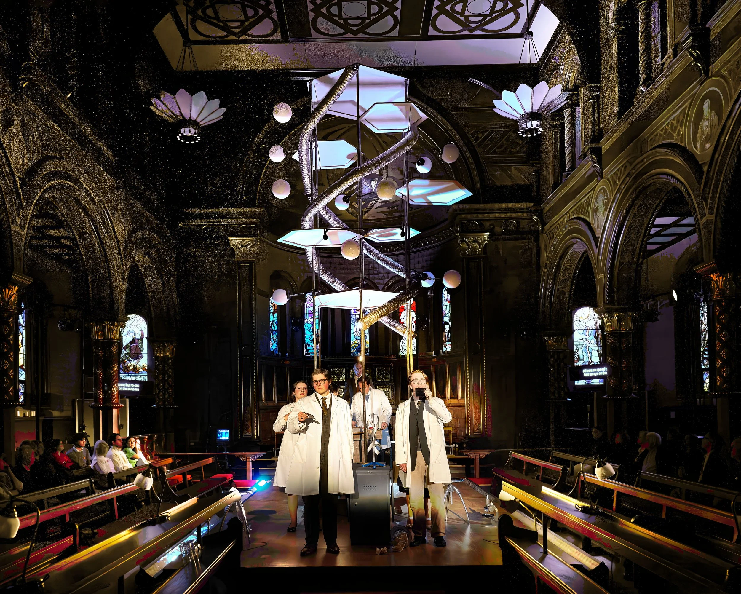 'Rosalind' Helix Music @ The Chapel, Kings College London -

Full scenic build, paint and install by Adam Bottomley Creative -

Set Design: Ceci Calf -
Lighting Design: Ben Pickersgill -
Production Management: Rachel Duthie -
Photos: Bill Knight -

