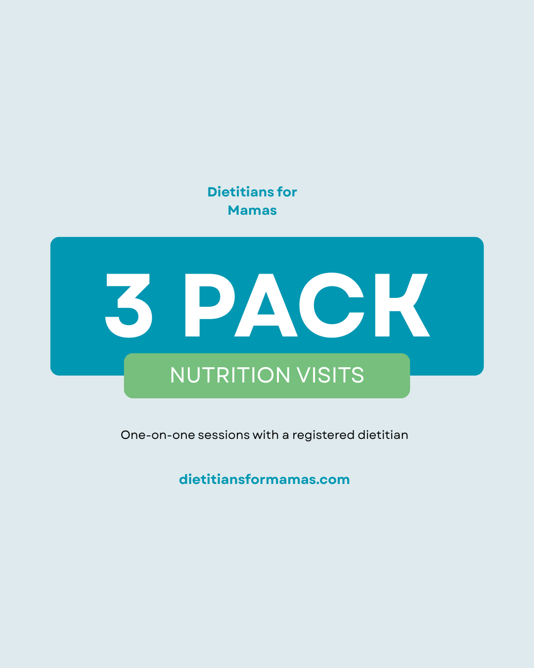 3 Pack visit with registered dietitian
