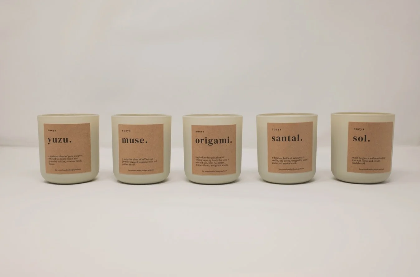 Softly launching @shopnoeys.

These 5 scents (7 total, full collection releasing soon) are available this Saturday 12-4pm at the @potterydream.to &times; @tatinbakehouse market at Pottery Dream&rsquo;s Danforth studio.

A small collection of hand-pou