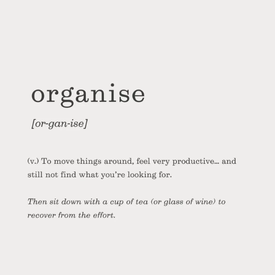 Does this sound like your approach to organising and decluttering your home or space! Much more common than you think ... 

If you need a reset to get you started. DM me for a chat to see how I can help.

#professionalorganiser #DeclutterYourLife