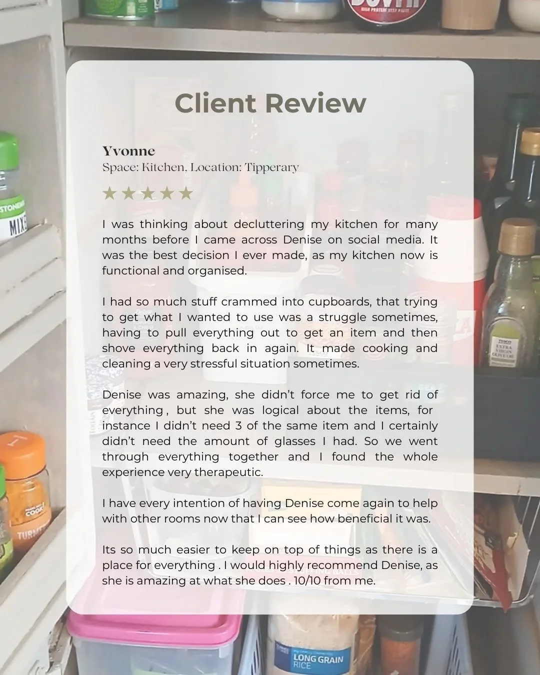 Client Review 😍😍 Such a lovely review from a client today. Thanks so much. Really appreciate it, so lovely to work with you. So happy to help.