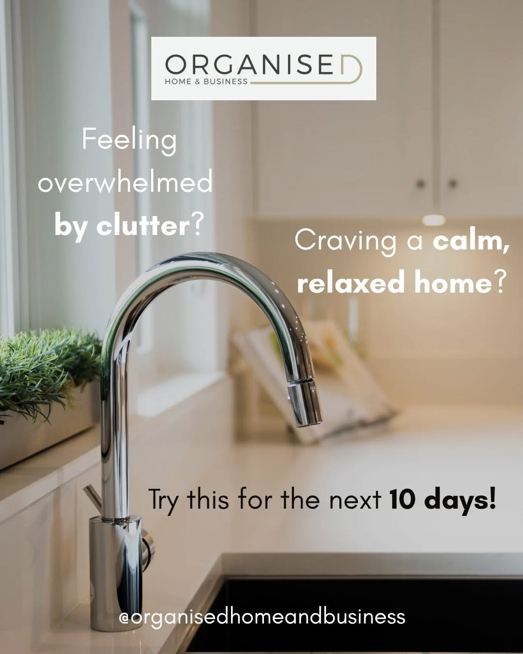 Feeling overwhelmed by clutter but don't know where to start, try this for the next 10 days 👇

Every day, pick up just 10 items.

Put each item back where they belong or decide is it for charity, recycling or the bin, just make 10 decisions a day. T