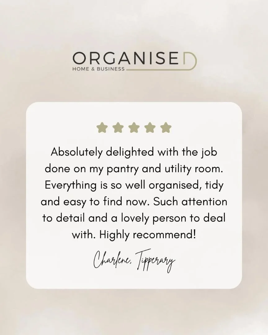 Another 5 Star Client Review. Thanks so much, really appreciate your kind words. Really enjoyed working in this home. 

#professionalorganiser #OrganisedLiving
