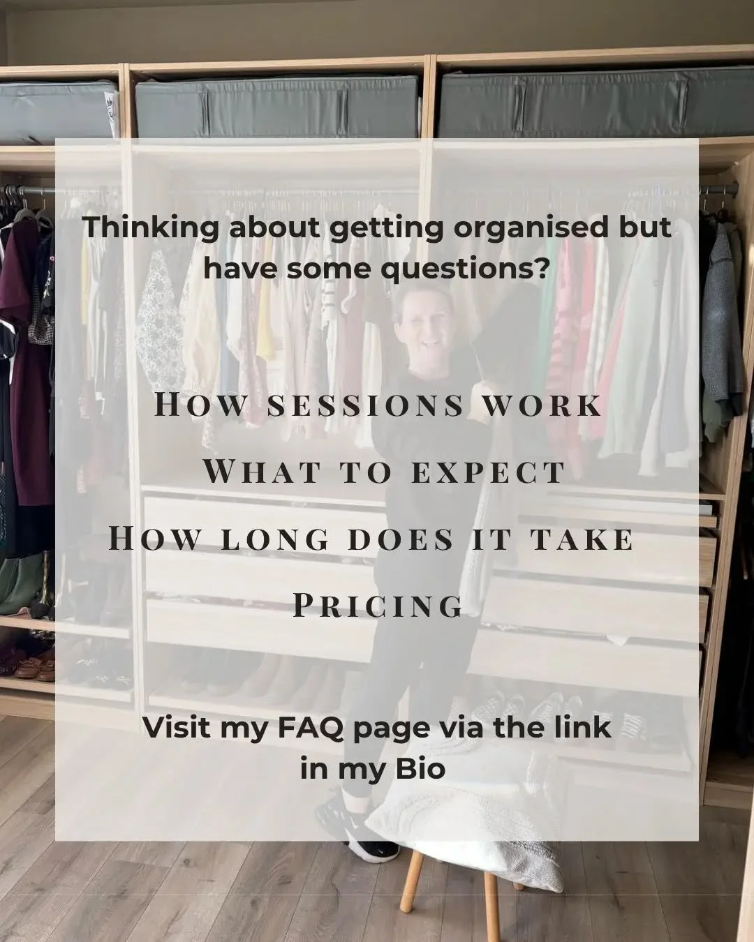 Not sure what to expect when you hire a professional organiser? Check out my newly added FAQ page on my website.

I&rsquo;ve been receiving lots of enquiries about my organising and declutterring services, it's a relatively new concept for many so I 