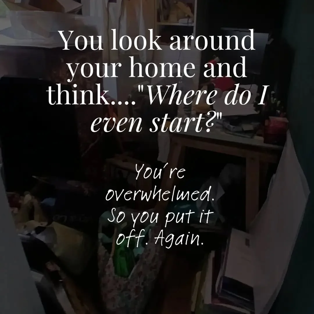If this all sounds familiar, you're not alone. 🥰

Every week, I meet people who are so overwhelmed by the clutter in their homes. They want things to be different, but the task feels so big that they don't know where to start.

And that's completely